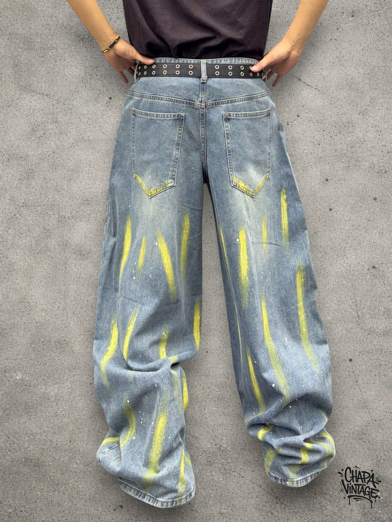 Japanese Brand Paint splatter jeans Size US 32 / EU 48 - 3 Thumbnail