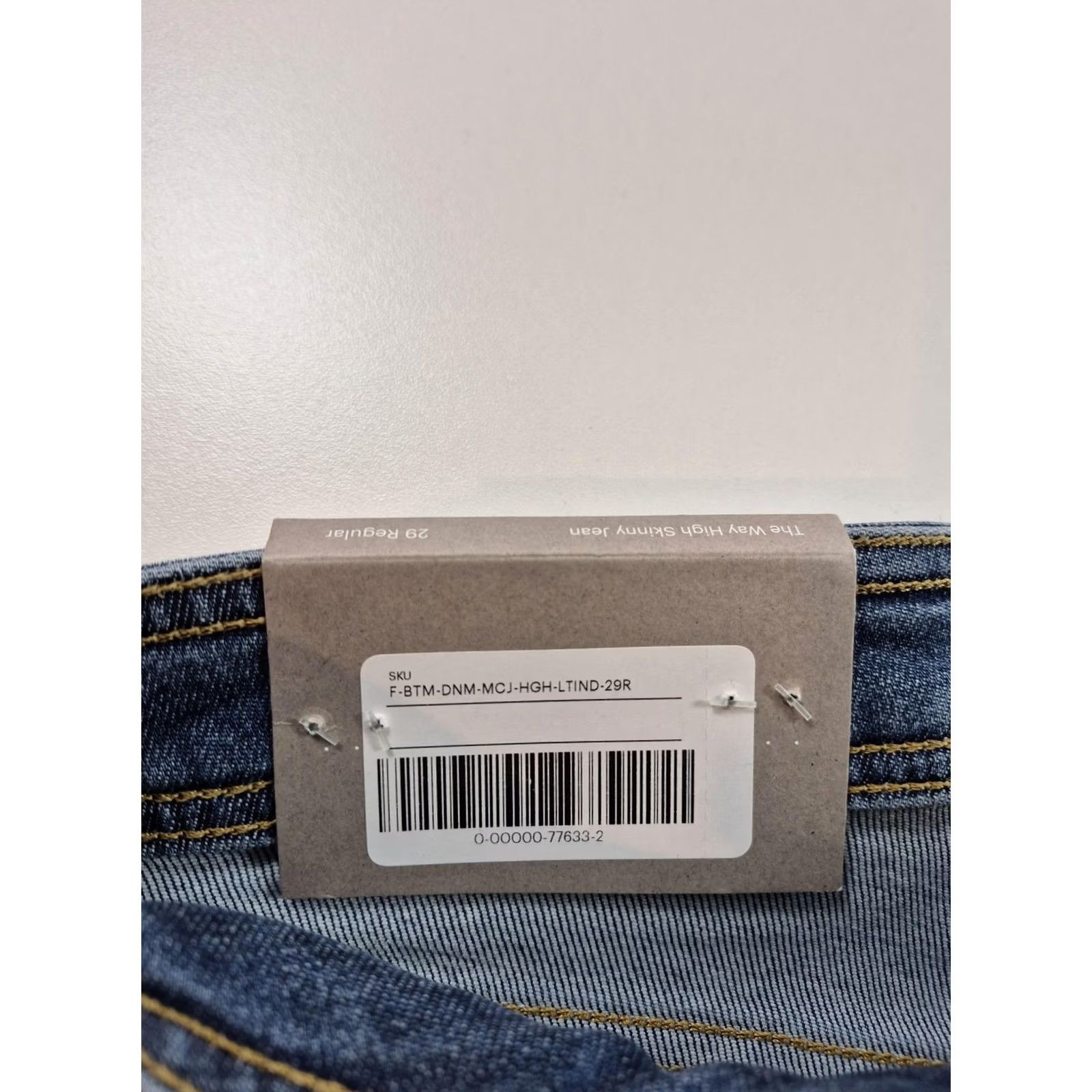 Everlane Everlane The Way High Skinny Jeans Womens 29 Medium Wash Blue Stretch Denim Size 29" - 6 Thumbnail