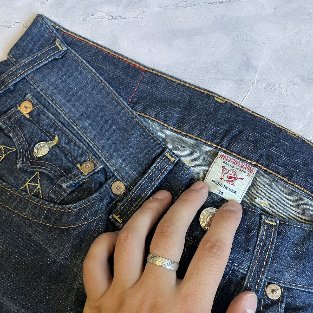 Japanese Brand × True Religion True Religion Denim Jeans Pants Y2K Chief Keef Size US 34 / EU 50 - 7 Thumbnail