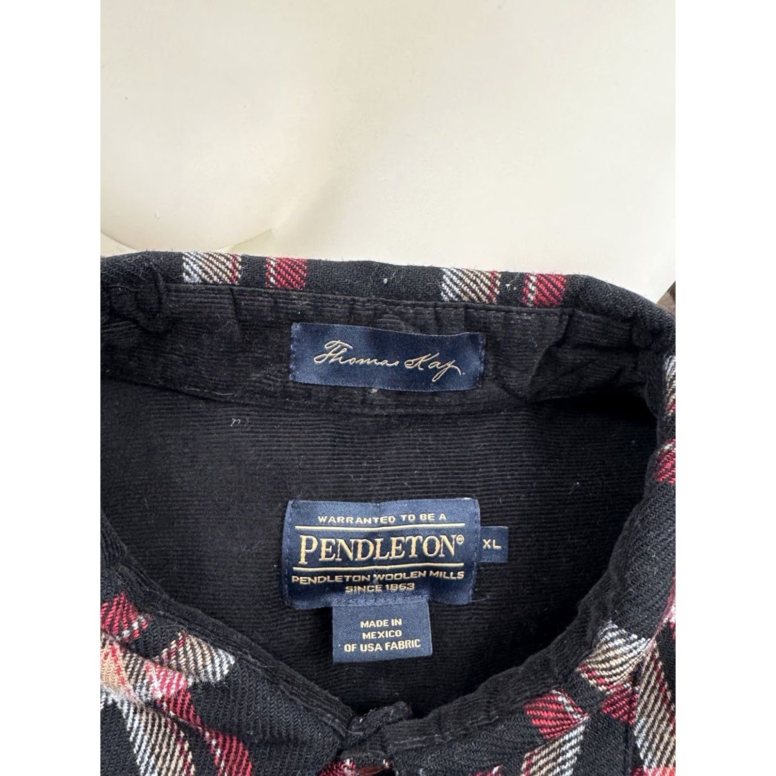 Pendleton Pendleton / Thomas Kay - Wool Plaid Western Shirt XL Mens Multicolor Long Sleeve Button-Up Shirt Size US XL / EU 56 / 4 - 4 Thumbnail