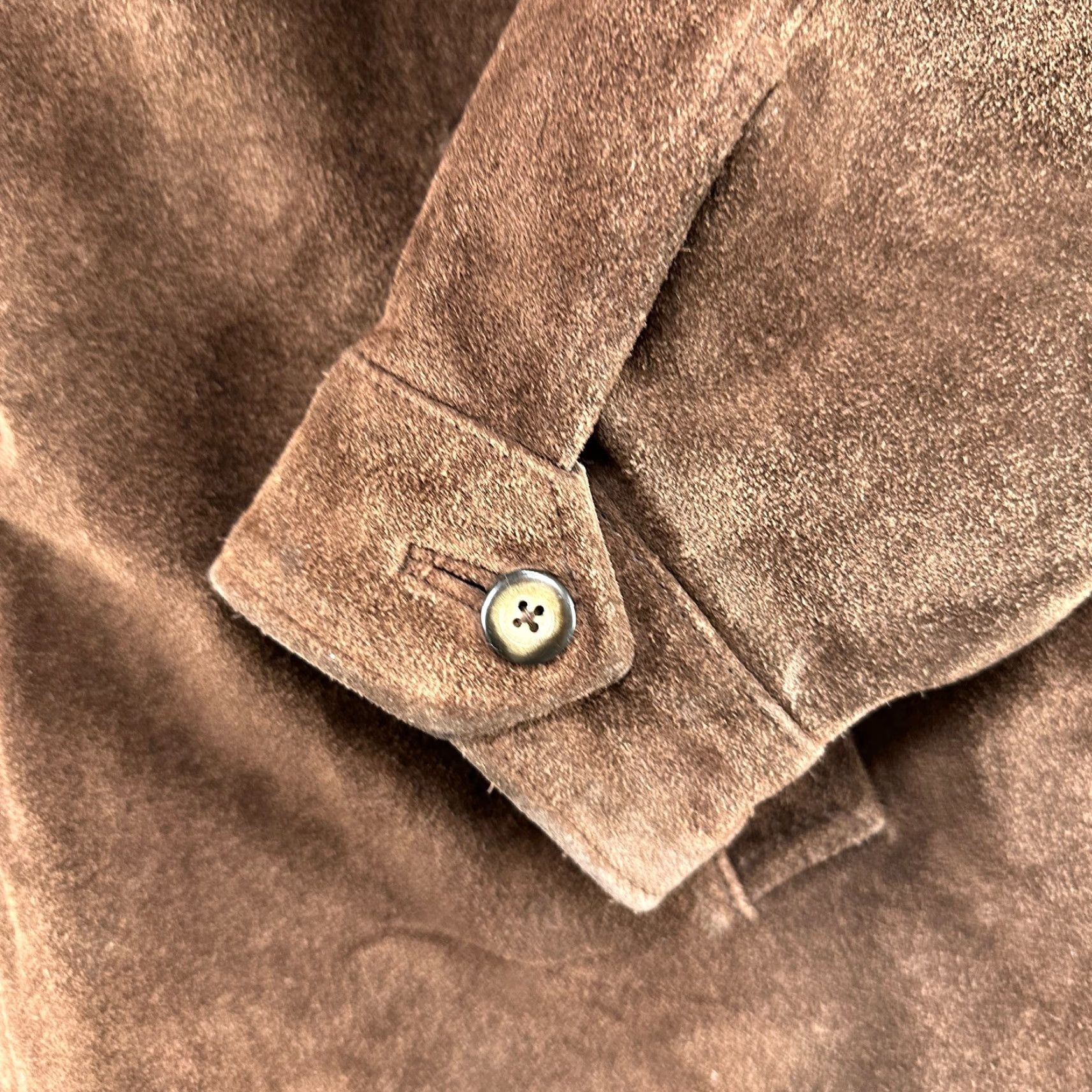 Vintage VINTAGE Le Collezioni Structure Jacket Men XL Brown Suede Leather 90s Bomber Full Zip Lined Quilted Winter Fall Casual Size US XL / EU 56 / 4 - 3 Thumbnail