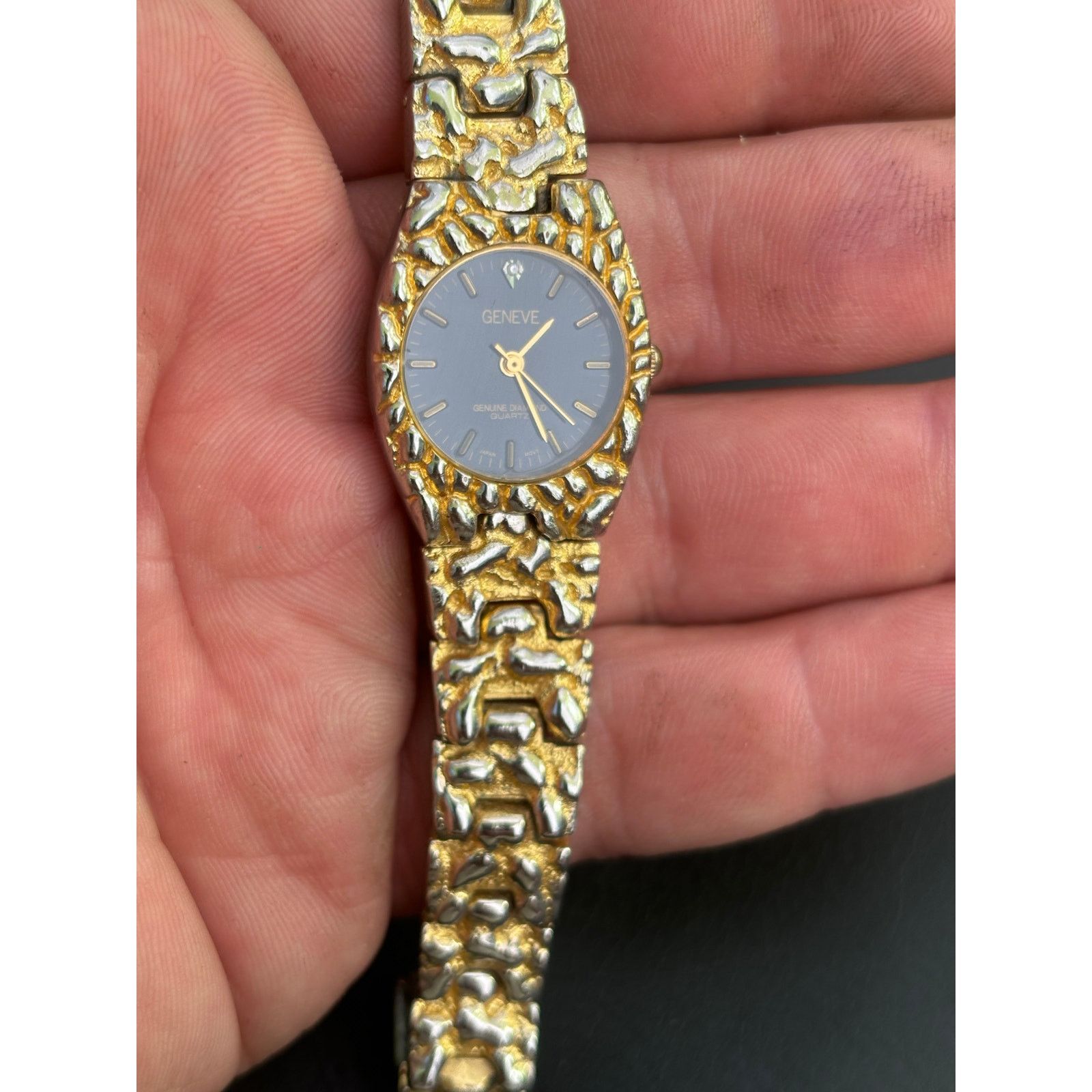 (B).Stroy Geneve Diamond PIM087Nugget Women’s Watch! New Battery! Size ONE SIZE - 2 Thumbnail