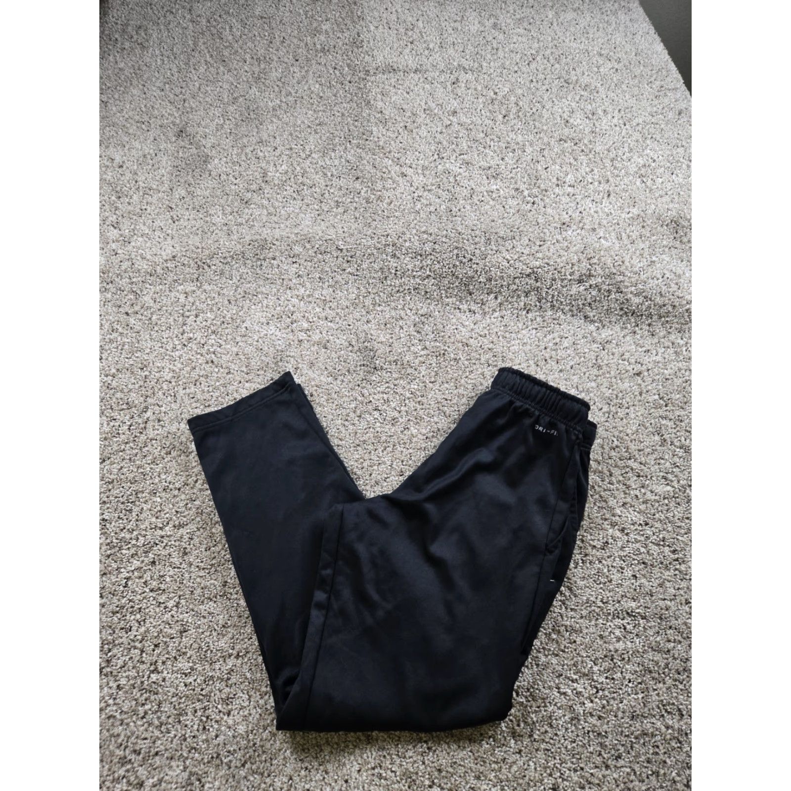 Nike Nike Dri-FIT Joggers Pants Mens Small Black Fleece Athletic Tapered Leg Size US 29 - 2 Thumbnail