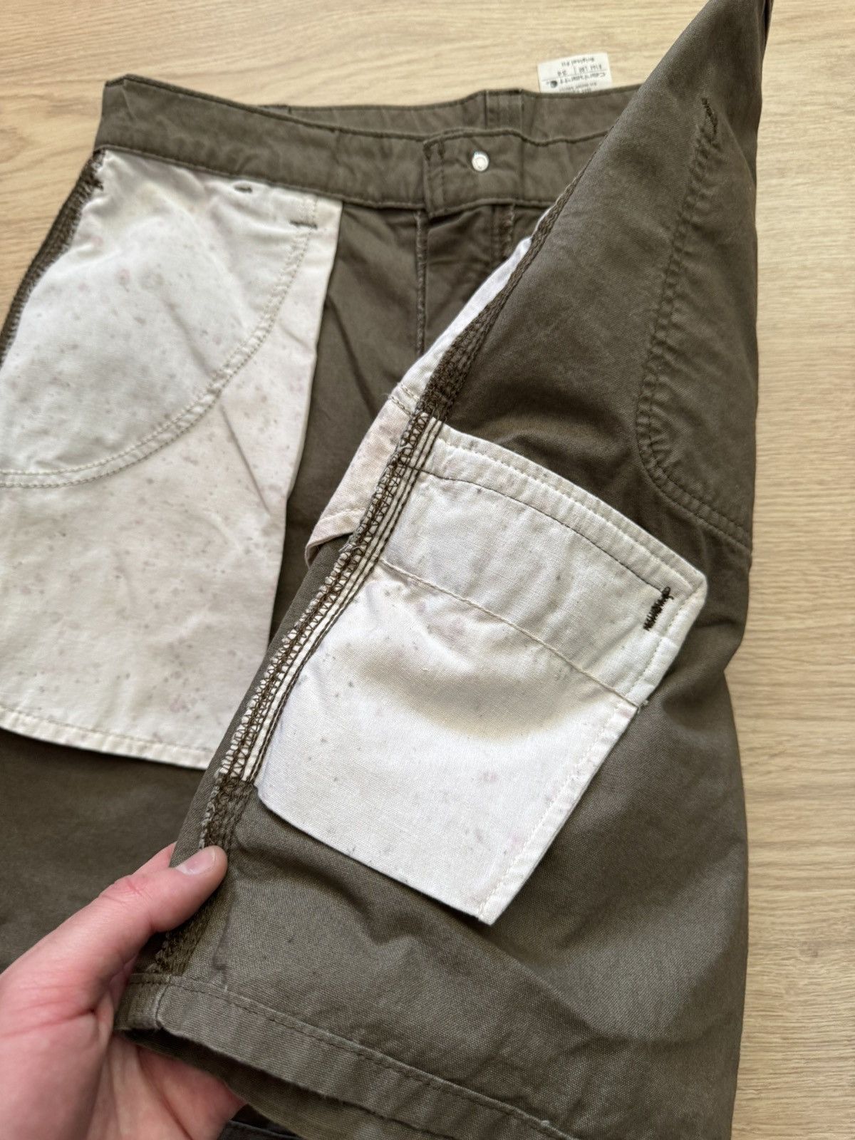 Carhartt Carhartt Original Loose Fit Work Green Shorts Size US 34 / EU 50 - 8 Thumbnail