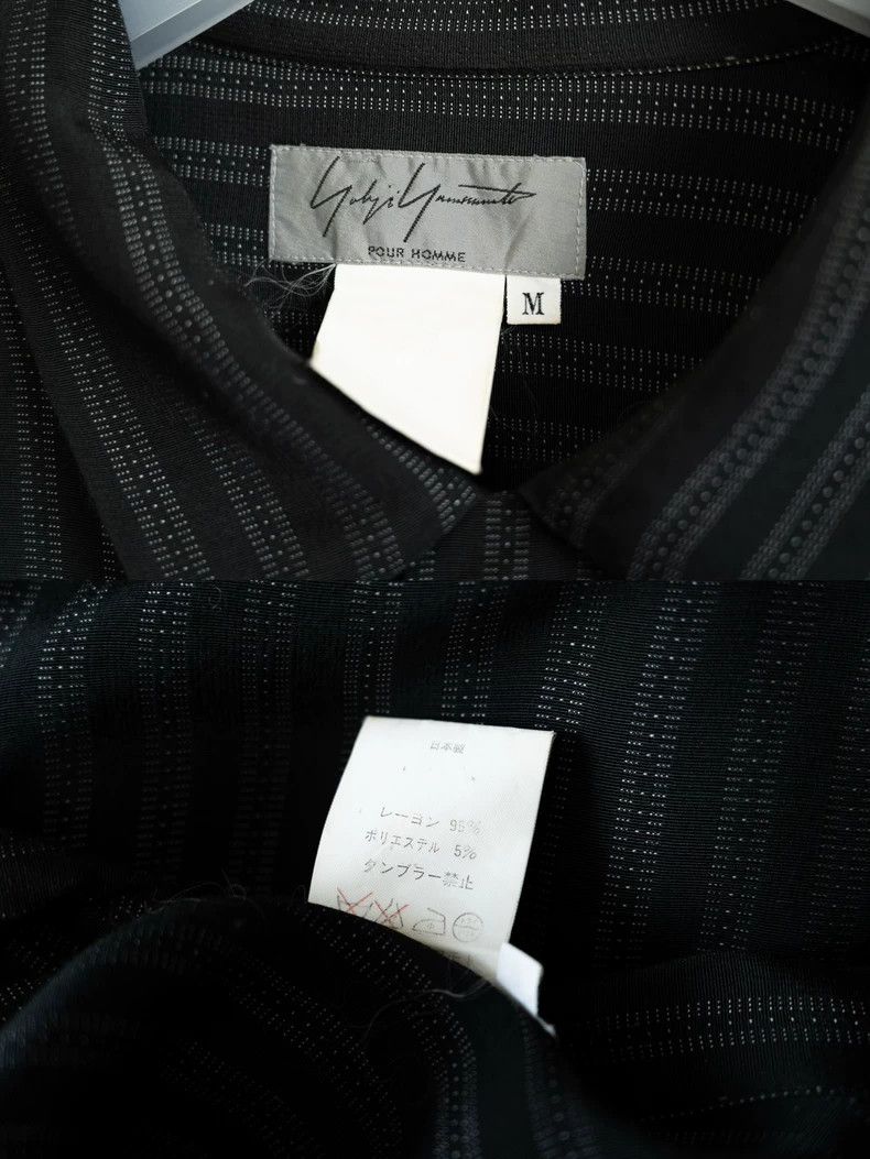 Yohji Yamamoto Yohji Yamamoto 91AW Cloth Buckle Stripe Shirt Size US M / EU 48-50 / 2 - 9 Thumbnail