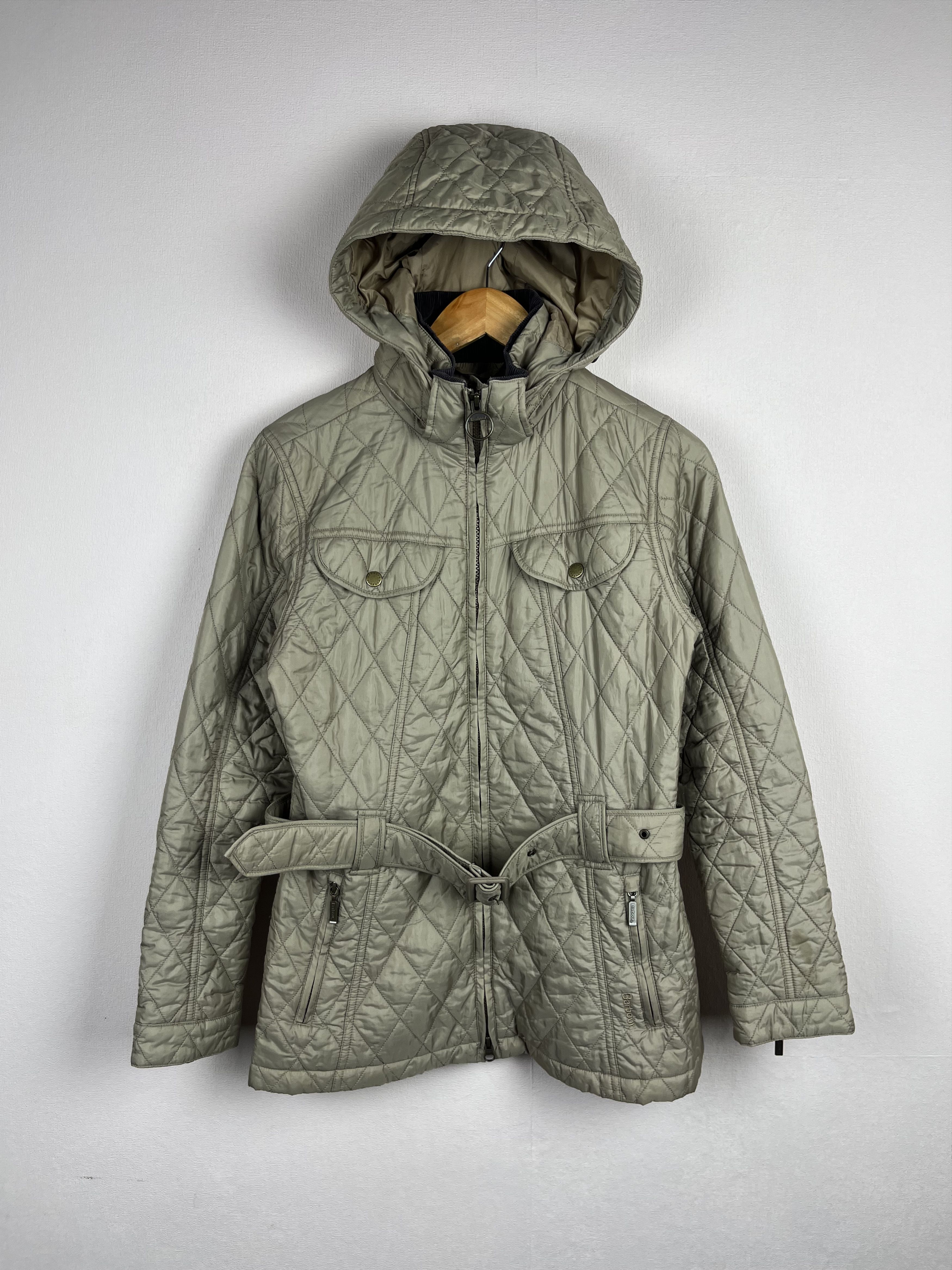 Barbour BARBOUR SIZE UK 10 US 6 BEIGE FLYWEIGHT GRACE QUILTED JACKET Size XS / US 0-2 / IT 36-38 - 1 Thumbnail