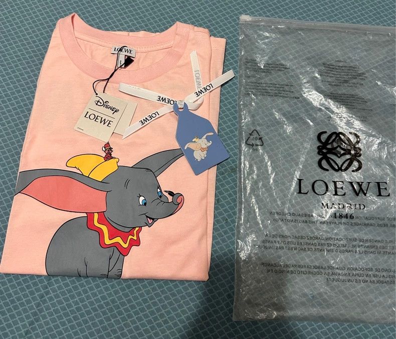Loewe LOEWE Pink T-shirt with little elephant Size XS / US 0-2 / IT 36-38 - 1 Thumbnail