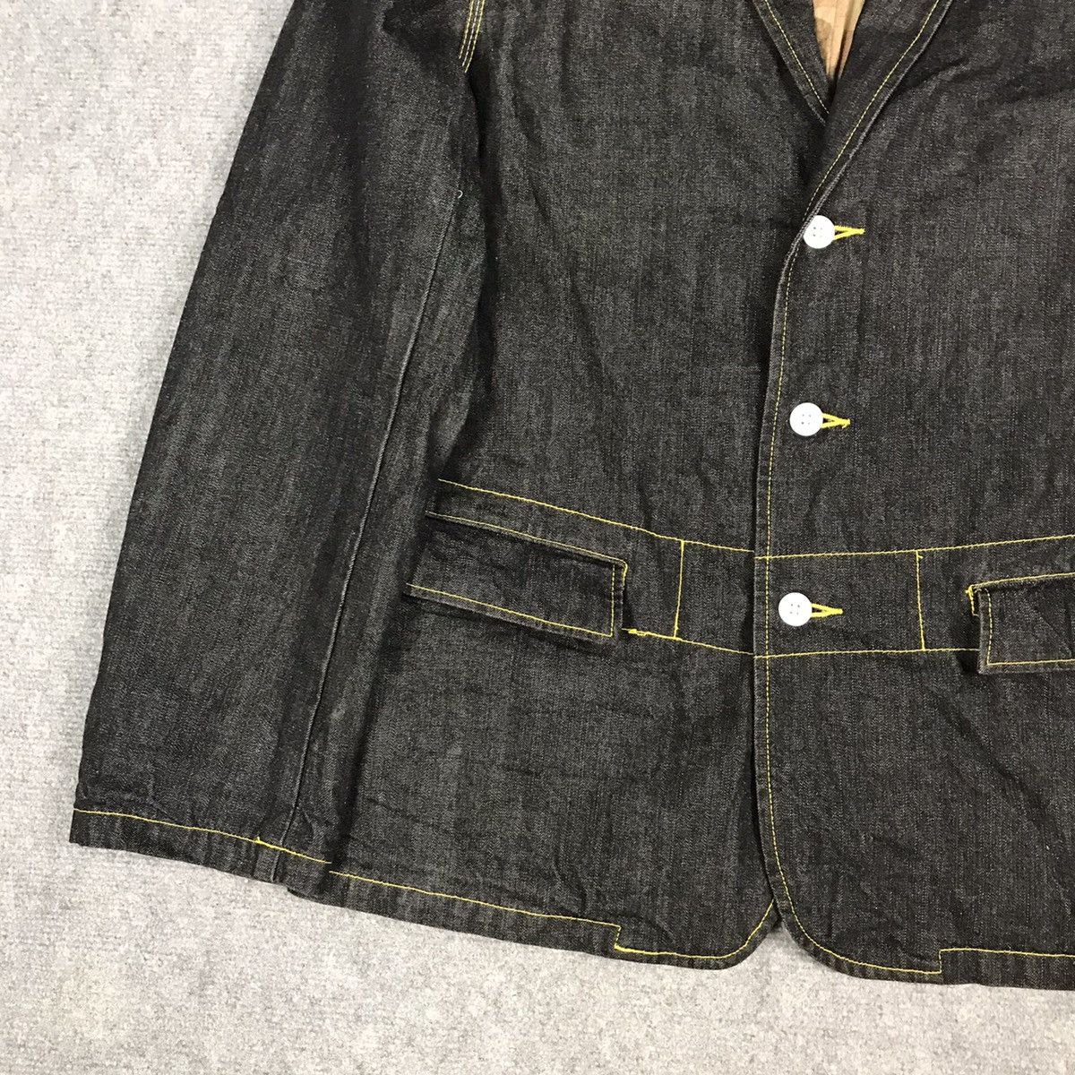 Swagger SWAGGER DENIM JACKET COAT YELLOW LINE STYLE Size US M / EU 48-50 / 2 - 3 Thumbnail