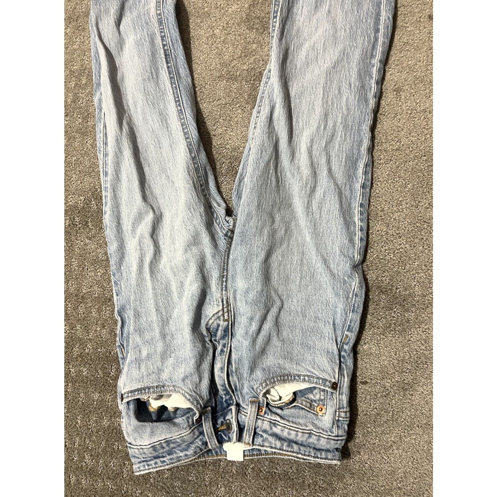 H&M VINTAGE H&M Jeans Women’s Size 2 Blue High Rise Slim Denim Cotton Button Zipper YEARS? Size 26" / US 2 / IT 38 - 2 Thumbnail