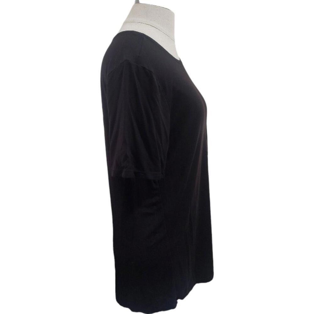 Nordstrom CT1820 Nordstrom Black Lightweight Tee XL Size XL / US 12-14 / IT 48-50 - 2 Thumbnail