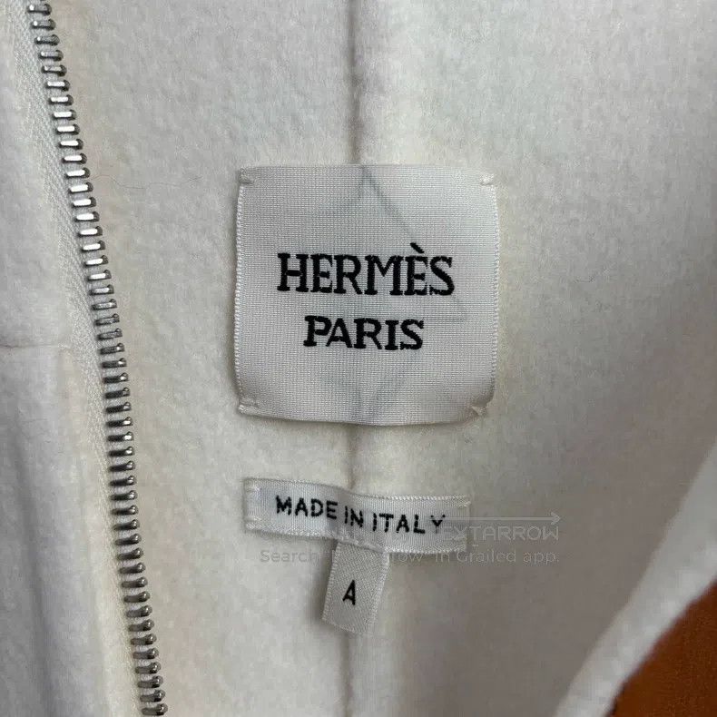 Hermes Hermes Pure White Fringe Cashmere Coat Size XXS / US 00 / IT 34 - 4 Thumbnail