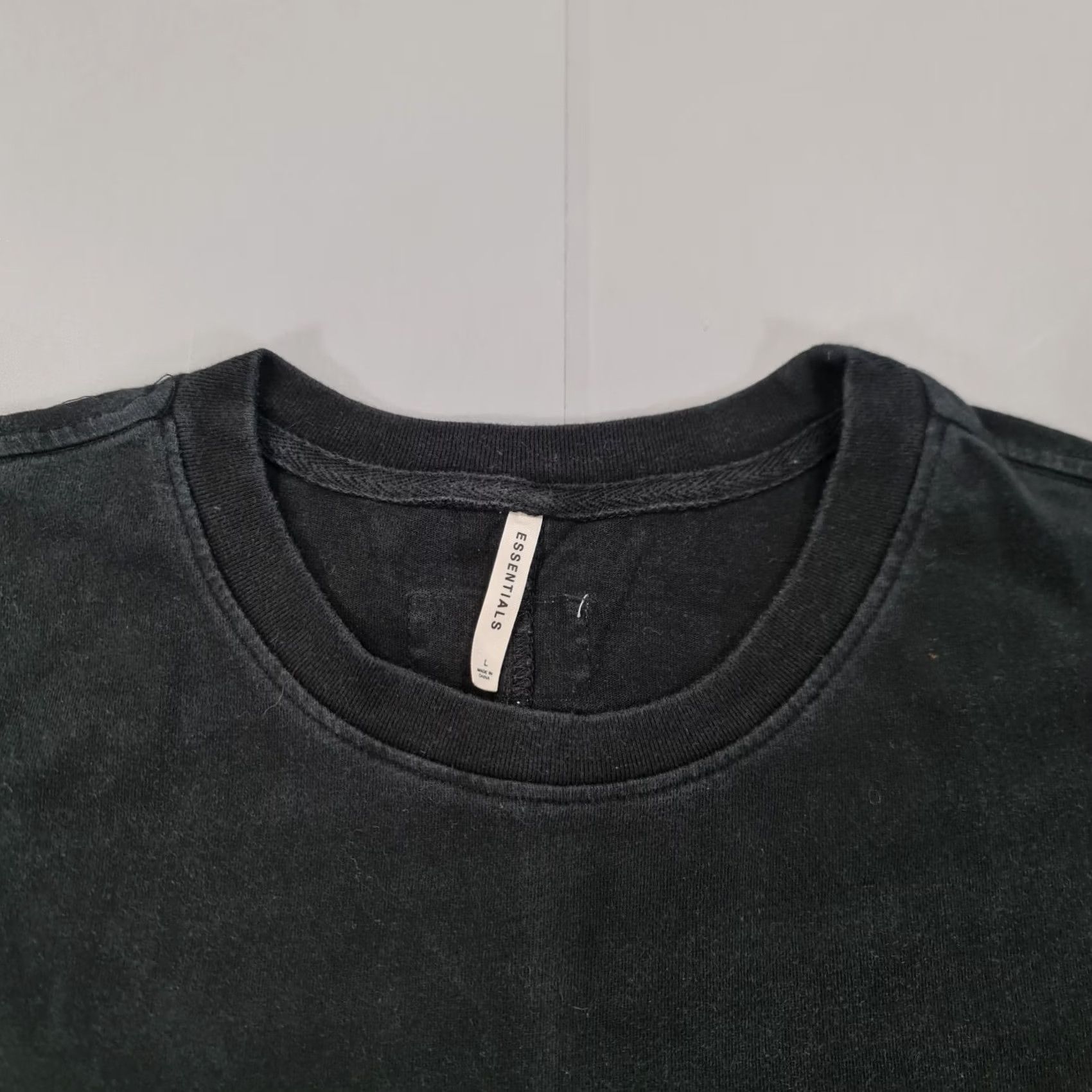 Fear of God Fear Of God Essentials Mens T Shirt Black Large Long Line Cotton Tee FOG Shirt Mens L Black Essentials 90s? Size US L / EU 52-54 / 3 - 2 Thumbnail
