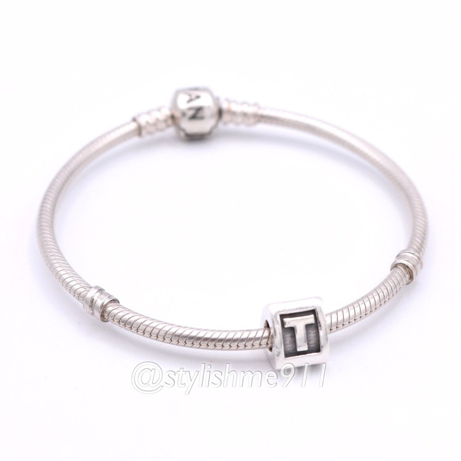 pandora Authentic PANDORA Retired Alphabet Bead - Letter T - 790323T Size ONE SIZE - 5 Thumbnail