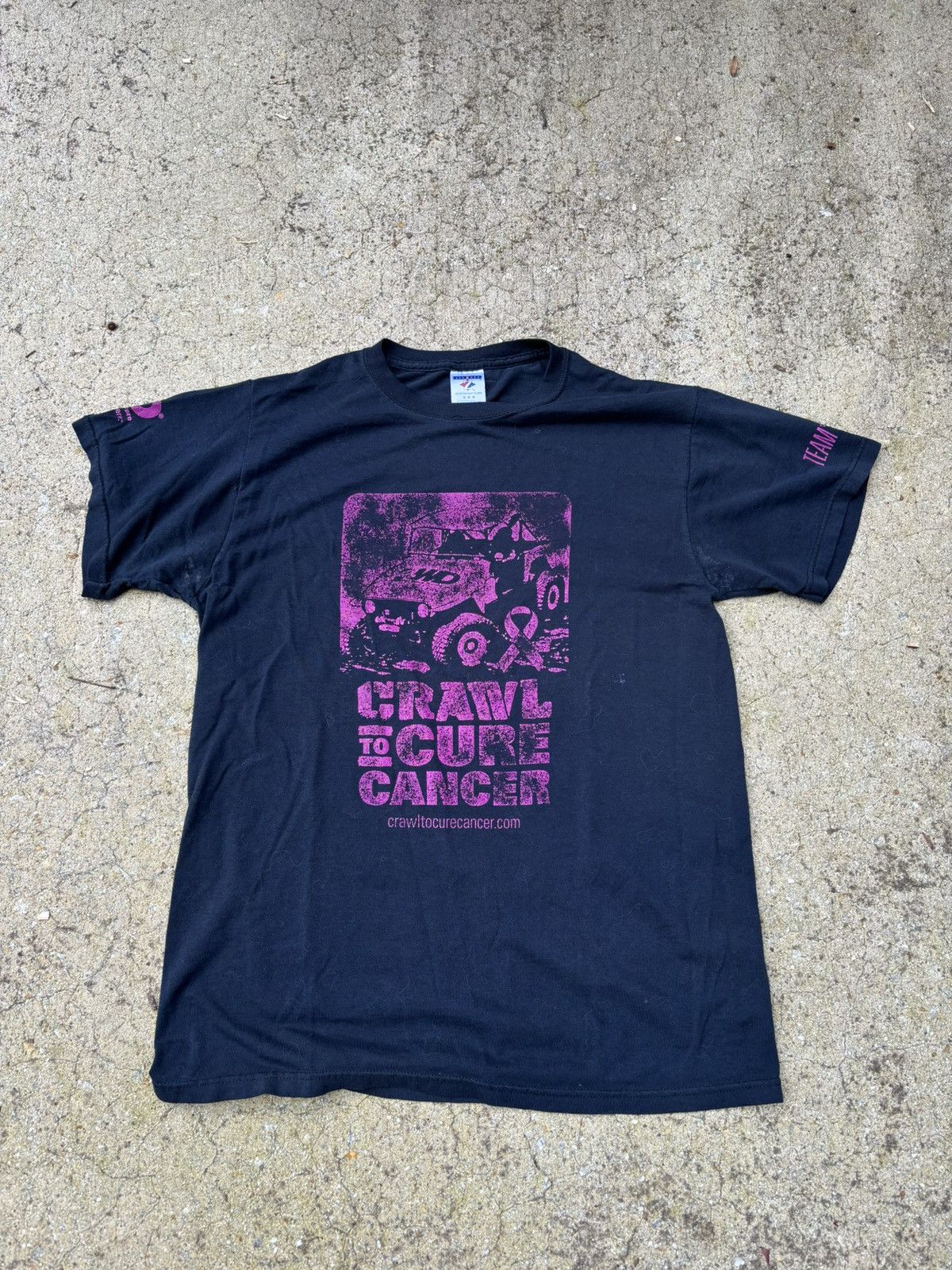 Jerzees Vintage Cure Cancer Off Roading T Shirt Size US M / EU 48-50 / 2 - 1 Thumbnail