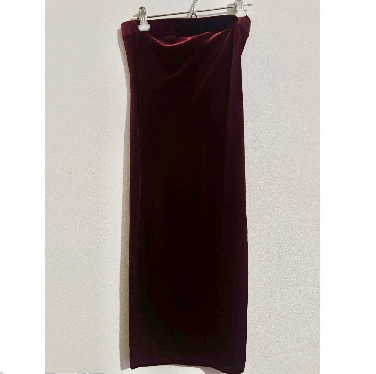 DNA × Designer × Other Dna Couture Women’s Red Velvet Strapless Dress Hugs Body Size M / US 6-8 / IT 42-44 - 2 Thumbnail