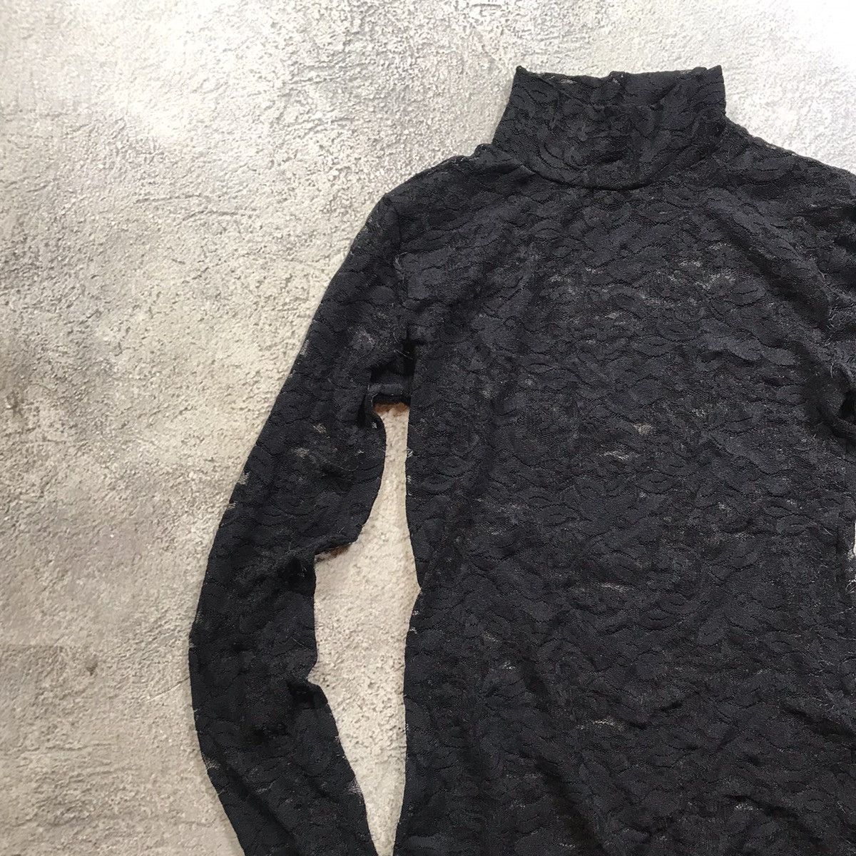 Vintage Vintage Y2K Mesh Longsleeve Abstract Textured Grunge Faded S Size S / US 4 / IT 40 - 2 Thumbnail
