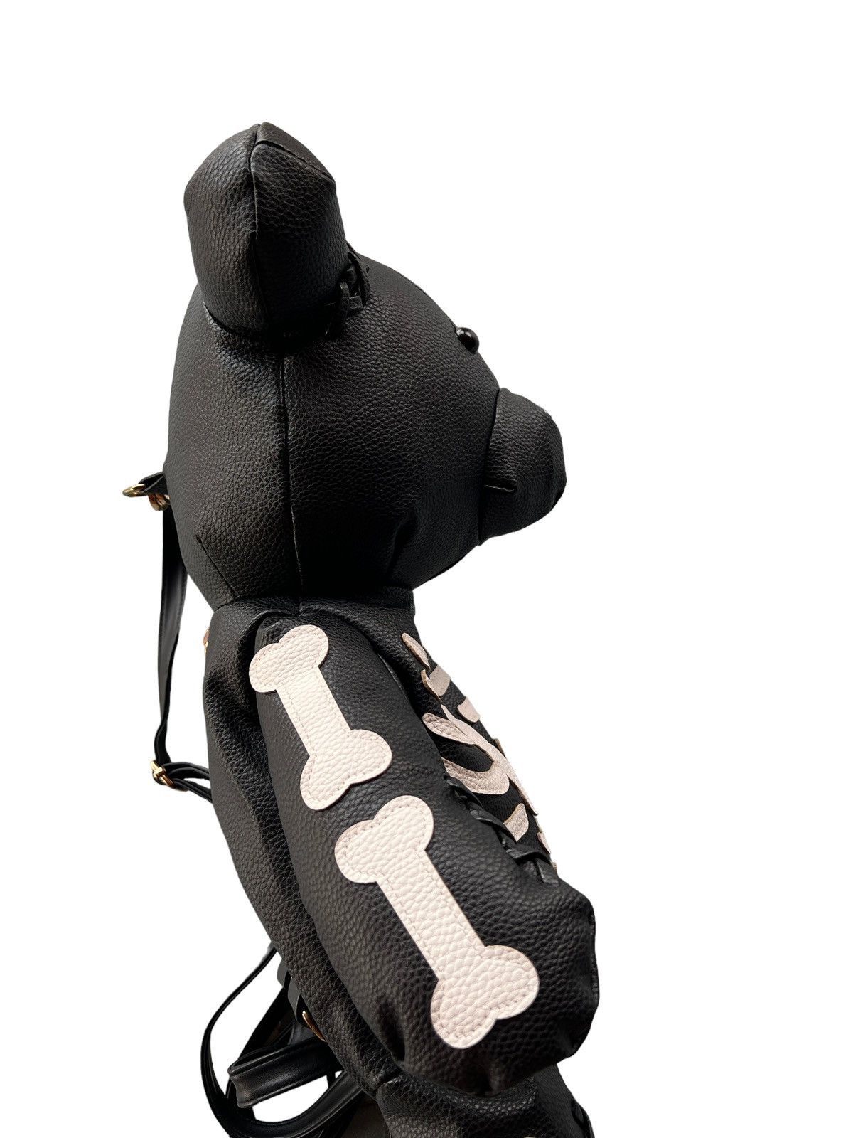 Japanese Brand Goth Skull Bear Faux Leather Backpack Size ONE SIZE - 9 Thumbnail