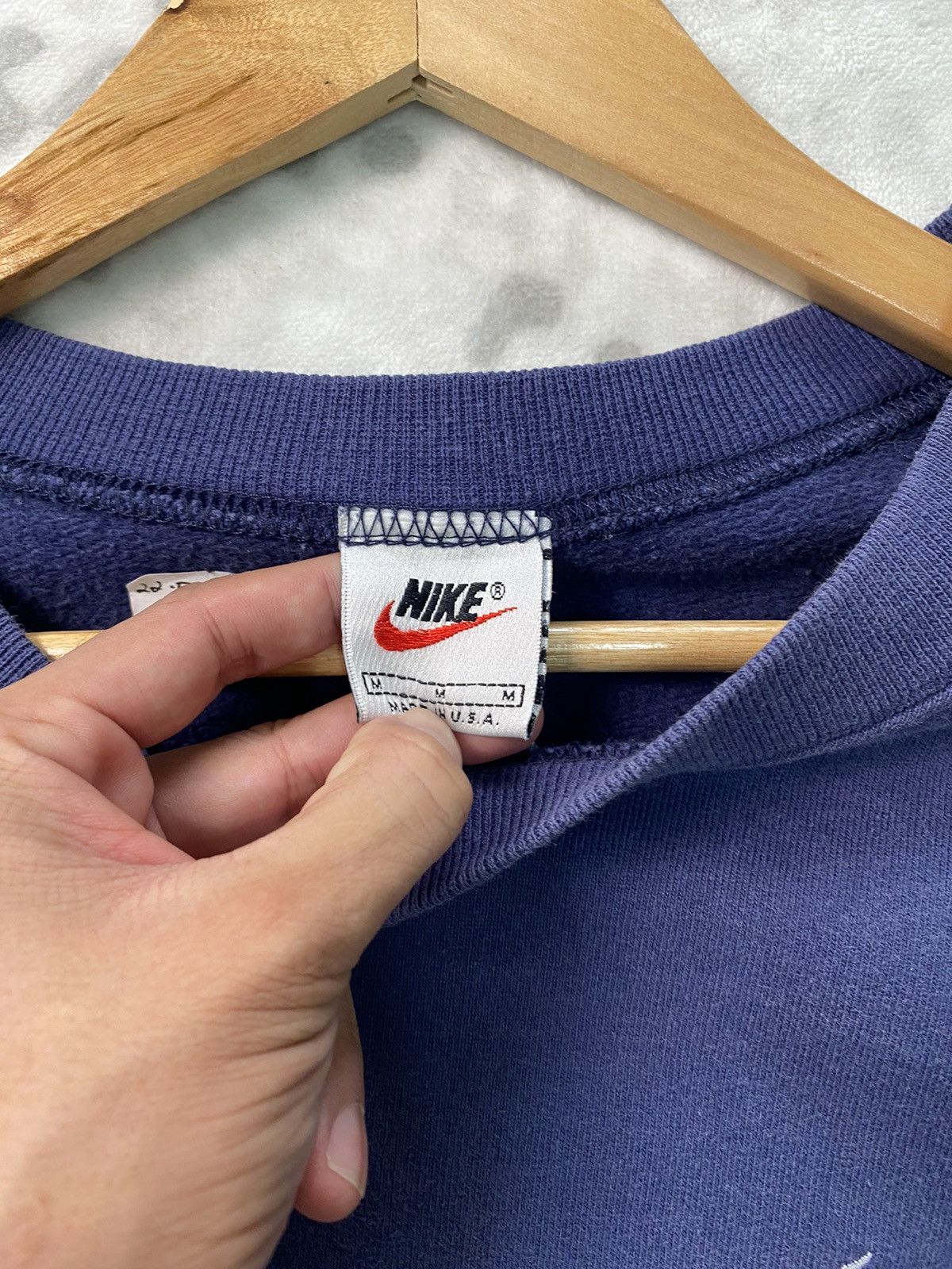 Nike VINTAGE FADED NIKE SMALL SWOOSH 80s BLUE Size US M / EU 48-50 / 2 - 9 Thumbnail