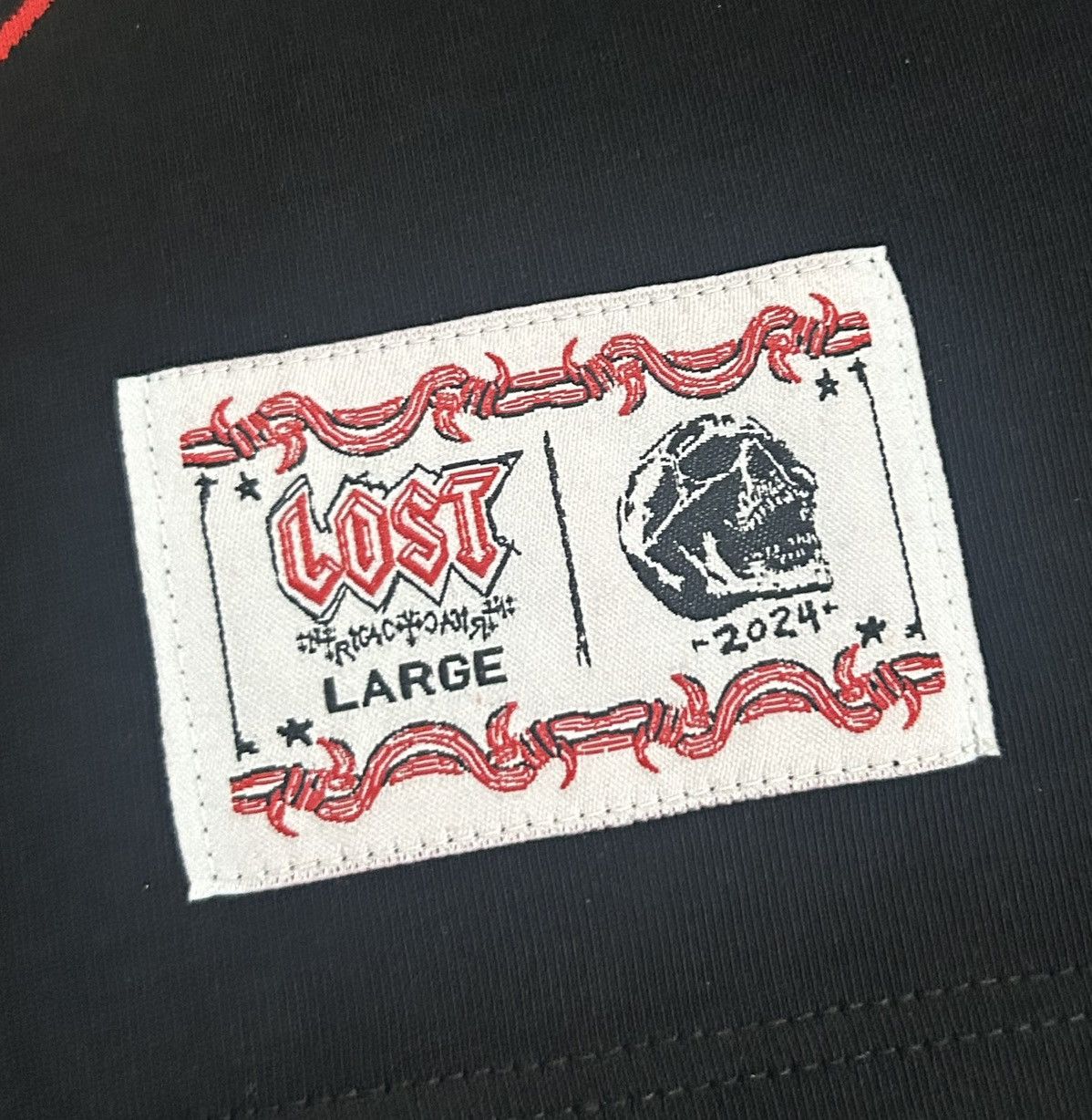 LOST INTRICACY Lost Intricacy Black "[20]16" Football Jersey Shirt size“Lg” Size US L / EU 52-54 / 3 - 3 Thumbnail