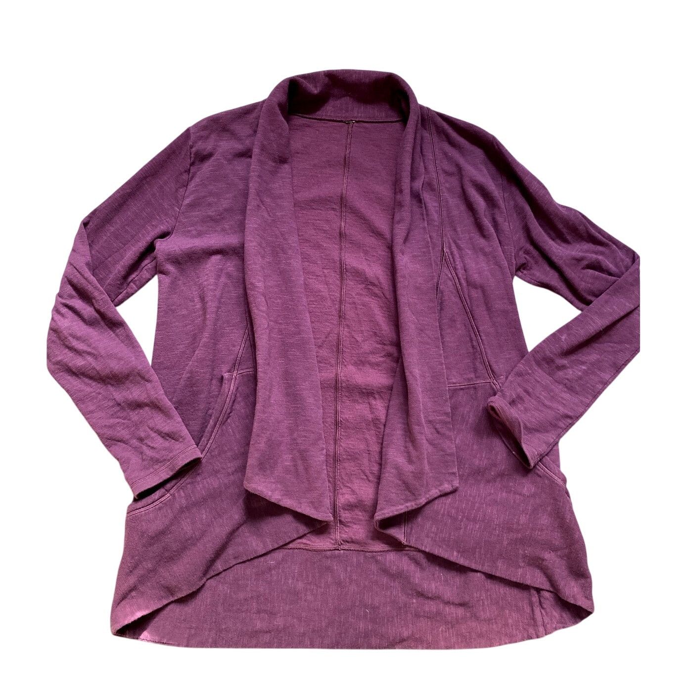 Other Lucy Cotton Burgundy Drape Cardigan Cozy Heritage Minimalist Size M / US 6-8 / IT 42-44 - 1 Thumbnail