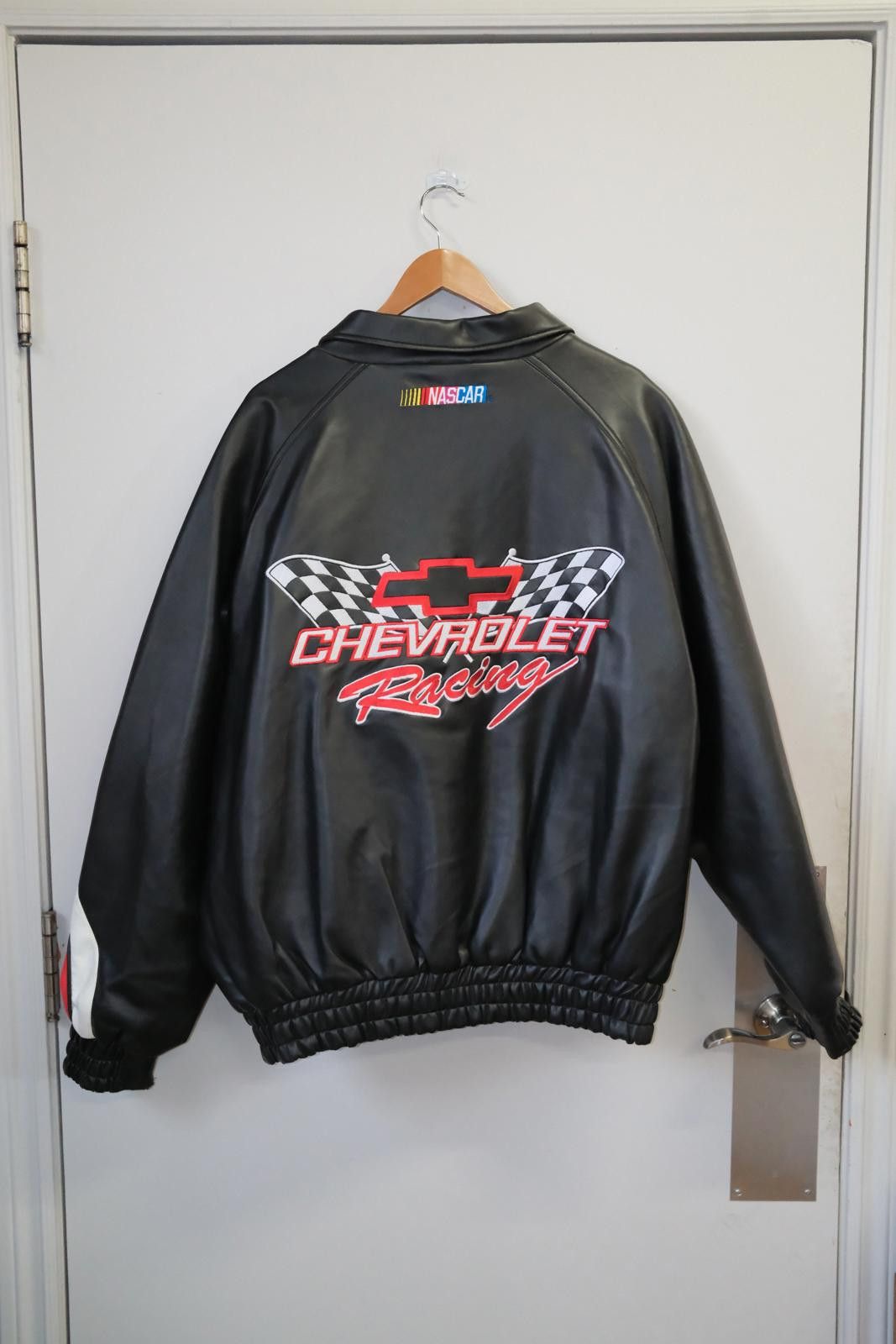 Vintage 00's Essex Chevrolet Leather Racing Jacket Size ONE SIZE - 2 Thumbnail
