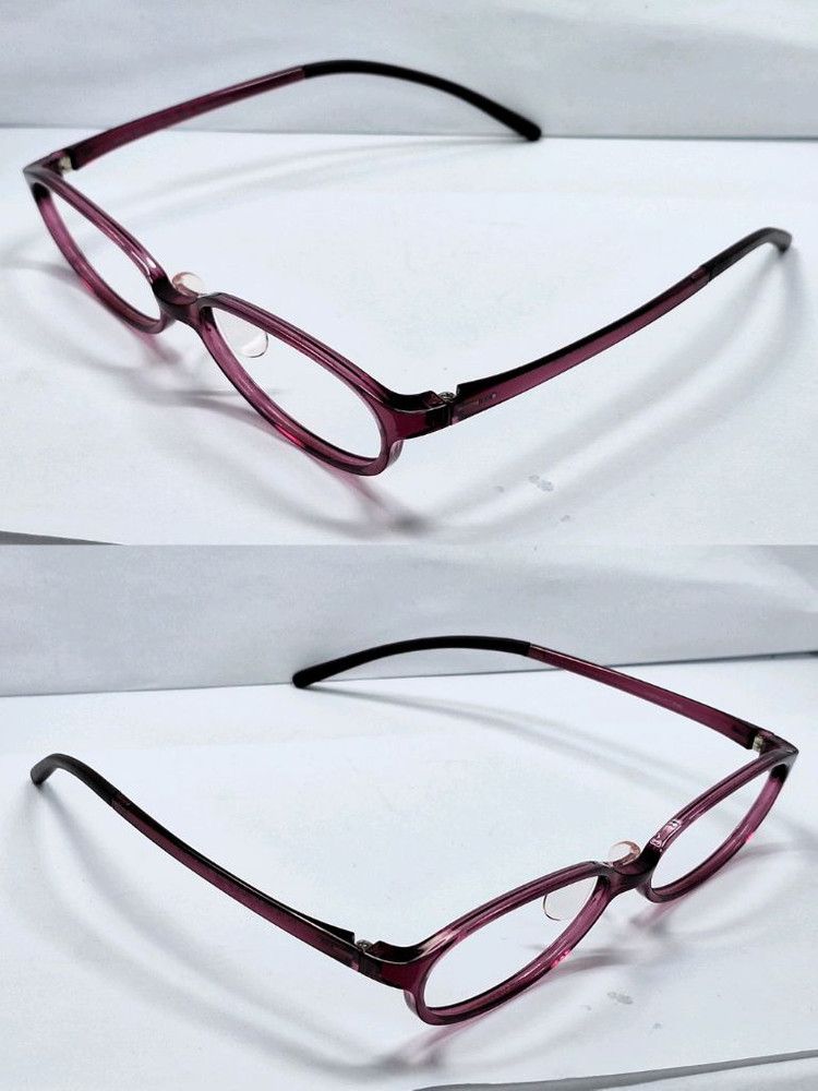 JINS JINS FPC-14S-102R Slim Wine Brown Glasses Frame Ultralight Size ONE SIZE - 4 Thumbnail