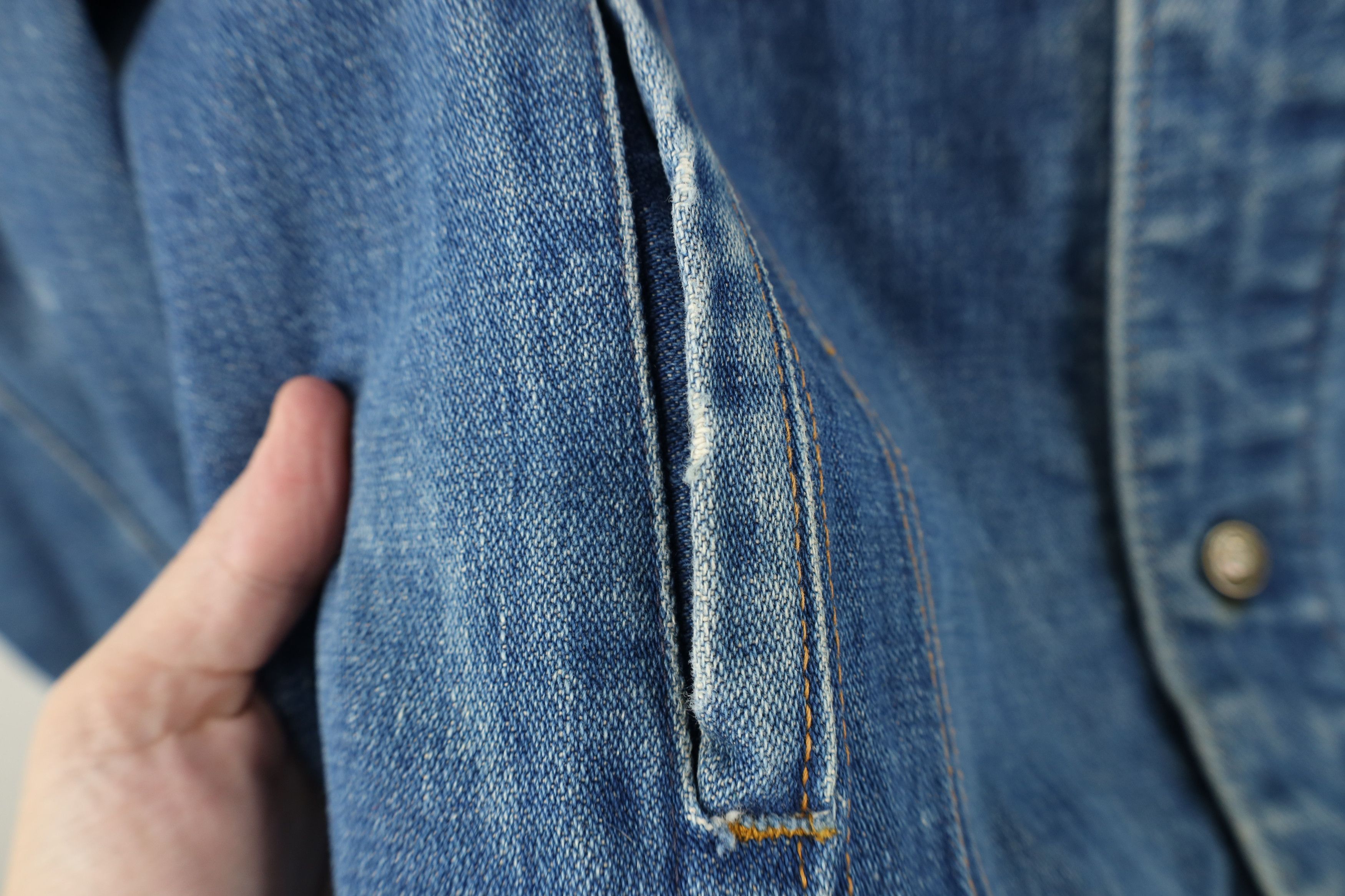 Vintage Vintage 70s Streetwear Western Denim Jean Trucker Jacket USA Size US XL / EU 56 / 4 - 5 Thumbnail