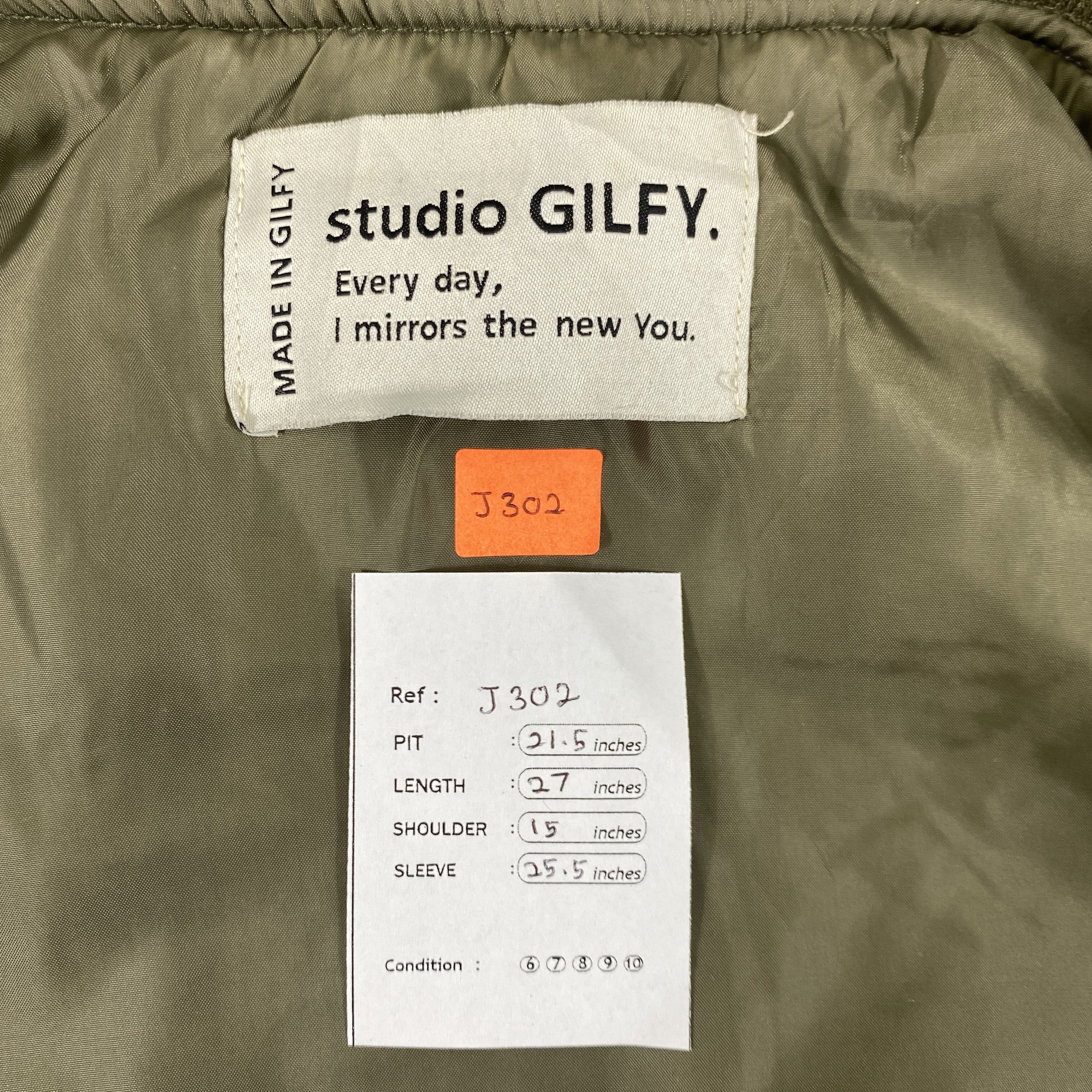 Japanese Brand Vintage Japanese Brand Studio GILFY Bomber Jacket -J302 Size US M / EU 48-50 / 2 - 8 Thumbnail