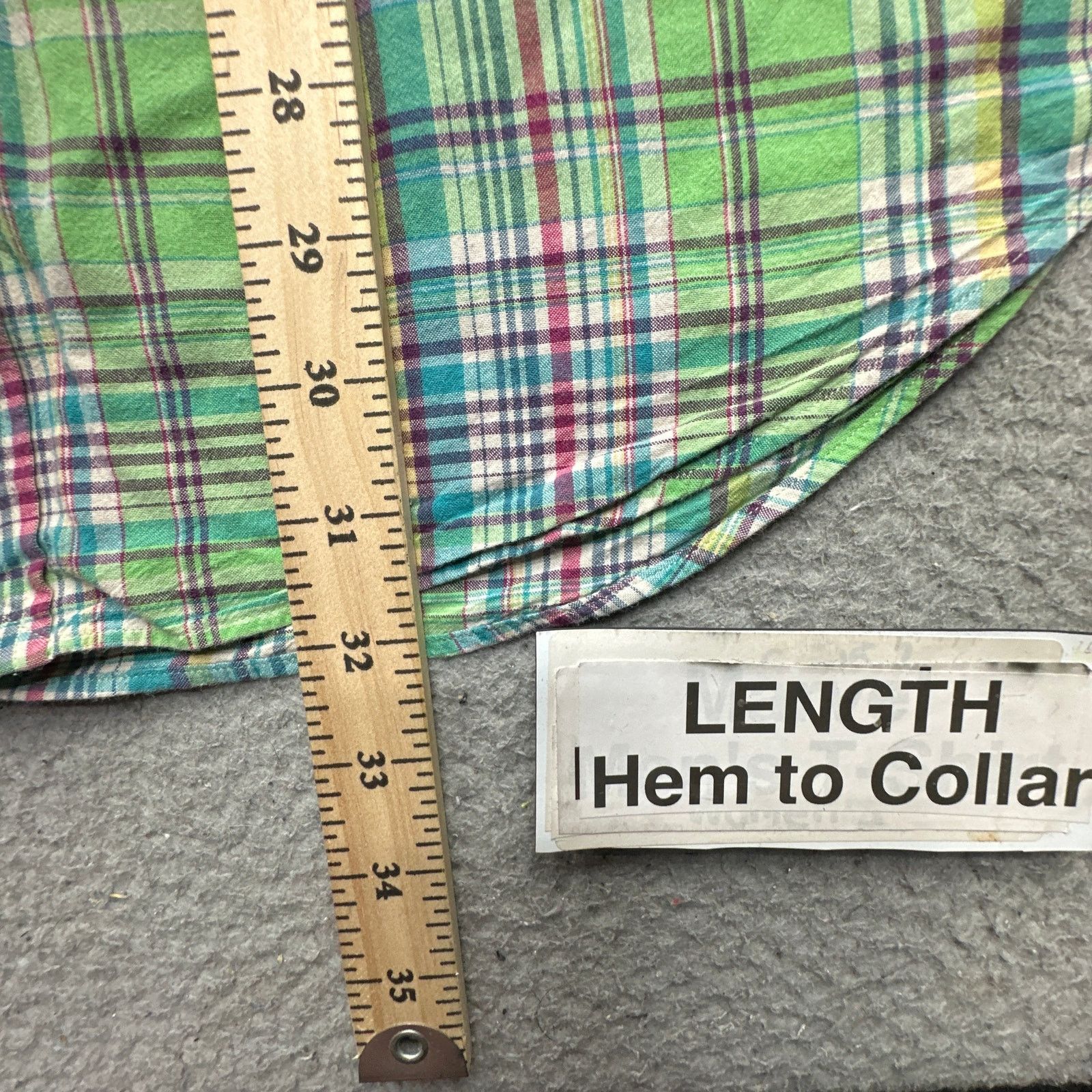 Ralph Lauren Ralph Lauren Blake Green Plaid Short Sleeve Shirt Medium Size US M / EU 48-50 / 2 - 4 Thumbnail