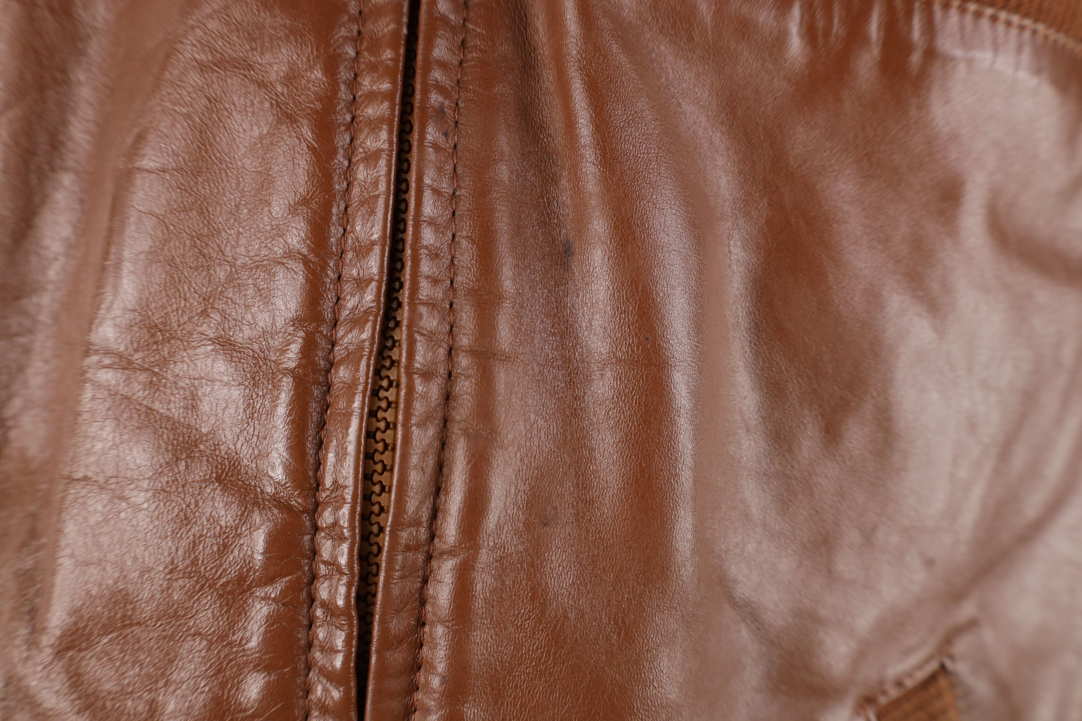 Vintage Vintage 70s 80s Streetwear Leather Cafe Racer Bomber Jacket Size US XXL / EU 58 / 5 - 7 Thumbnail