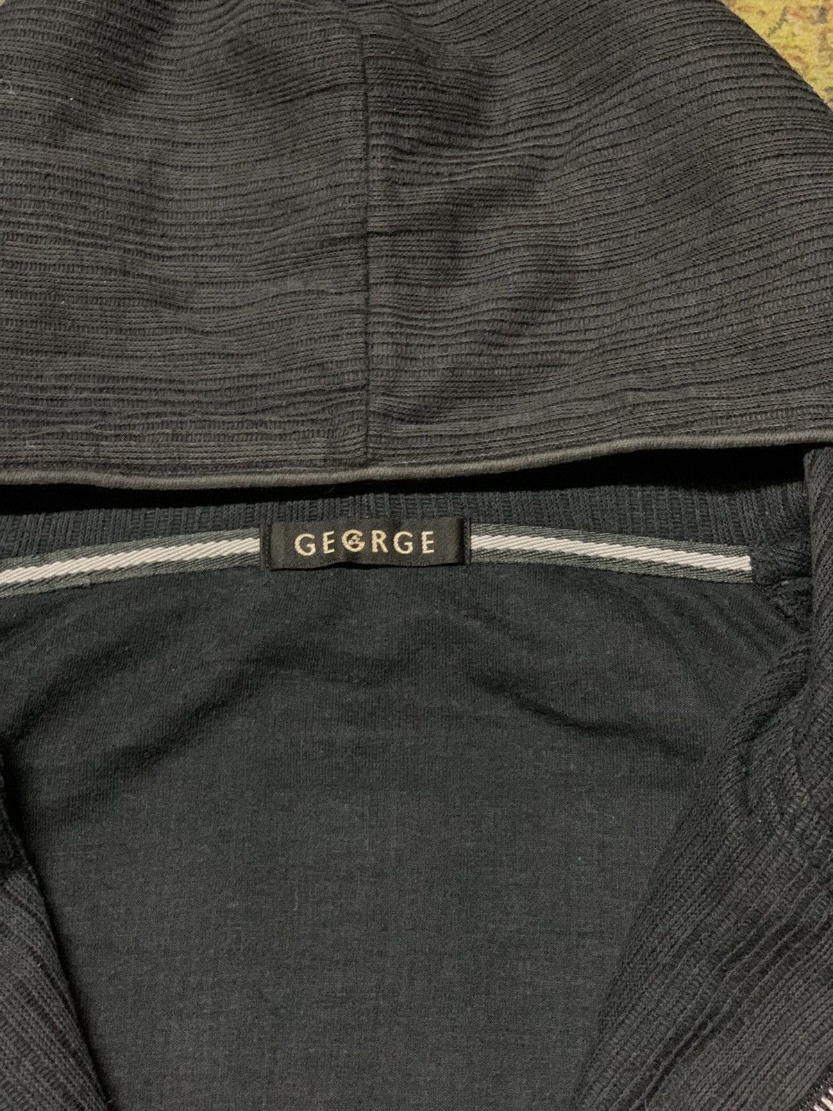 George × Japanese Brand × Le Grande Bleu (L.G.B.) 💥Vintage GEORGE Thermal Zipper Hooded Size US L / EU 52-54 / 3 - 6 Thumbnail
