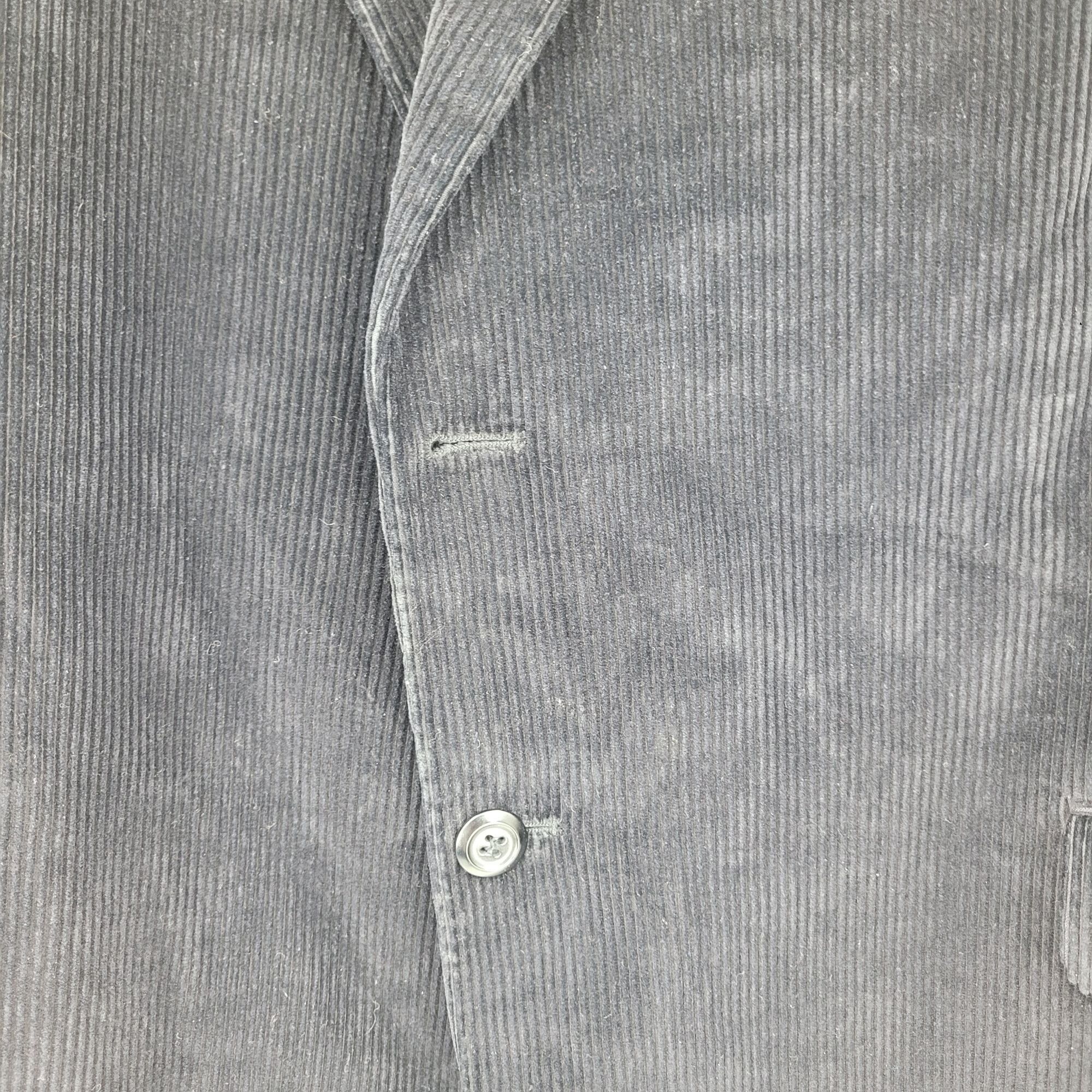 Stafford Stafford Mens 48R Corduroy Blazer Jacket Black Cotton Sports Size US XXL / EU 58 / 5 - 6 Thumbnail