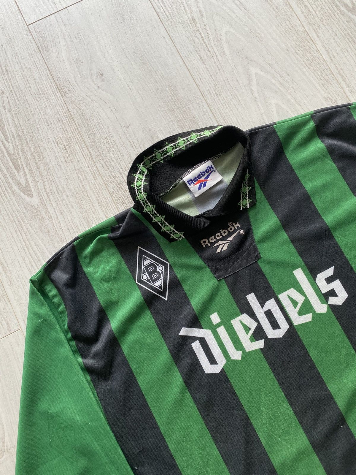 Reebok × Vintage VINTAGE REEBOK BORUSSIA MÖNCHENGLADBACH 1995/1996 AWAY LS Size US XL / EU 56 / 4 - 2 Thumbnail