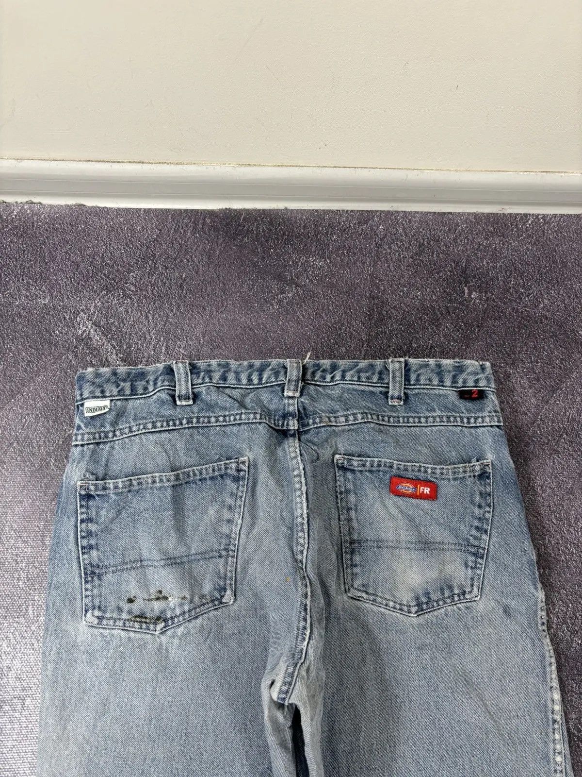 Dickies × Vintage Vintage 90s Dickies Flame Resistant USA Denim Baggy Jeans Size US 36 / EU 52 - 5 Thumbnail
