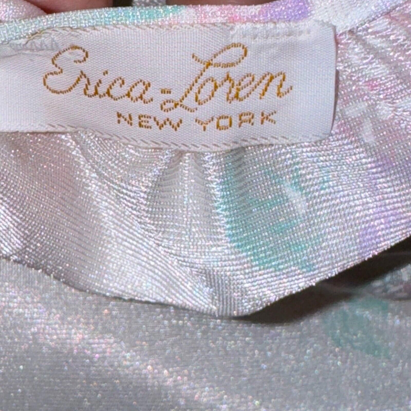 Designer Vintage Erica Loren Pastel Lacy Pajama Babydoll Sz S Size ONE SIZE - 9 Thumbnail