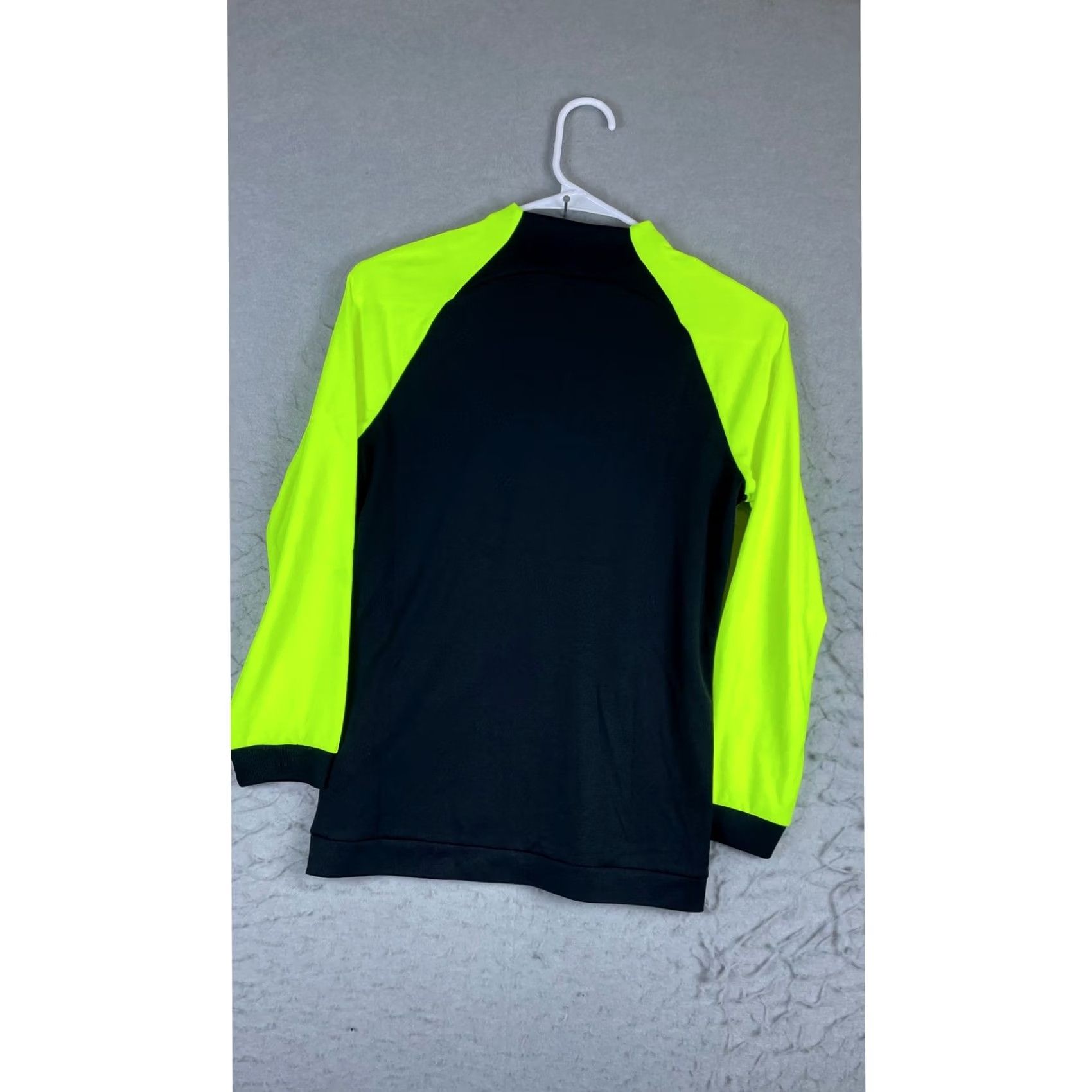 Nike Nike Dri-FIT Track Jacket Womens Medium Black Neon Yellow Full Zip Athletic Size M / US 6-8 / IT 42-44 - 3 Thumbnail
