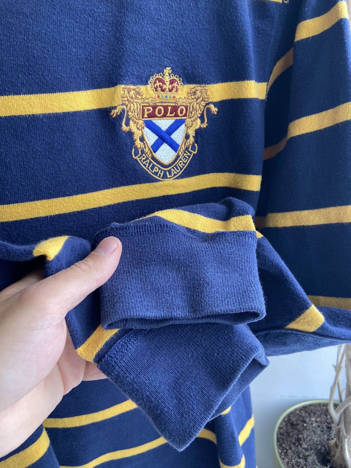 Polo Ralph Lauren 00s Polo Ralph Lauren Sweatshirt Stripped Rugby Size US S / EU 44-46 / 1 - 3 Thumbnail