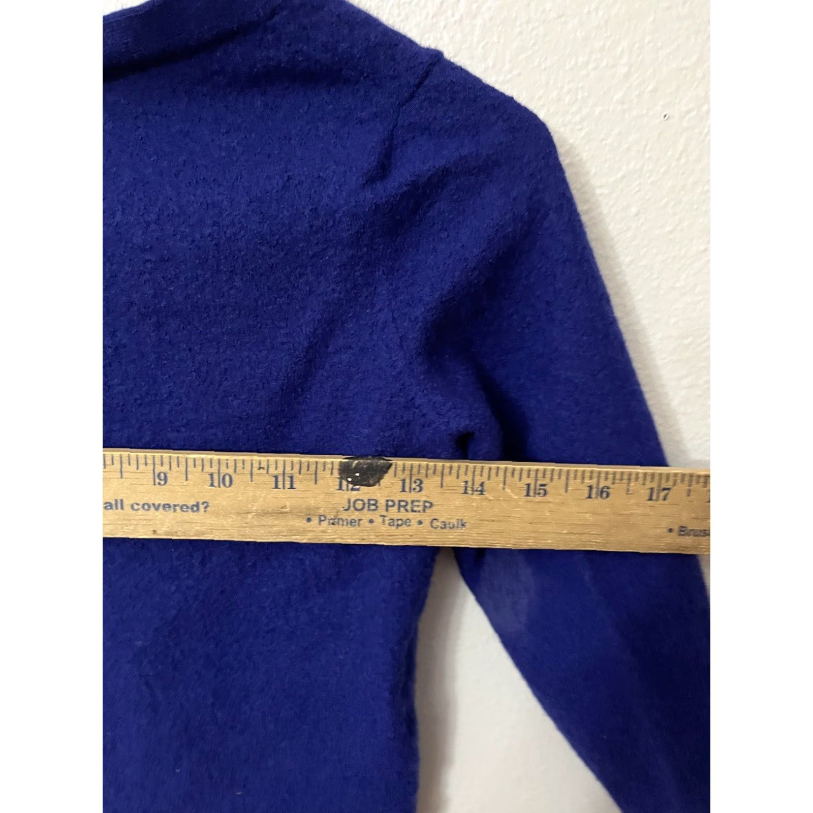 Talbots VINTAGE Talbots Women’s Petite Sweater Cardigan 3/4 Sleeve Round Neck Merino Wool Blue Size L / US 10 / IT 46 - 4 Thumbnail