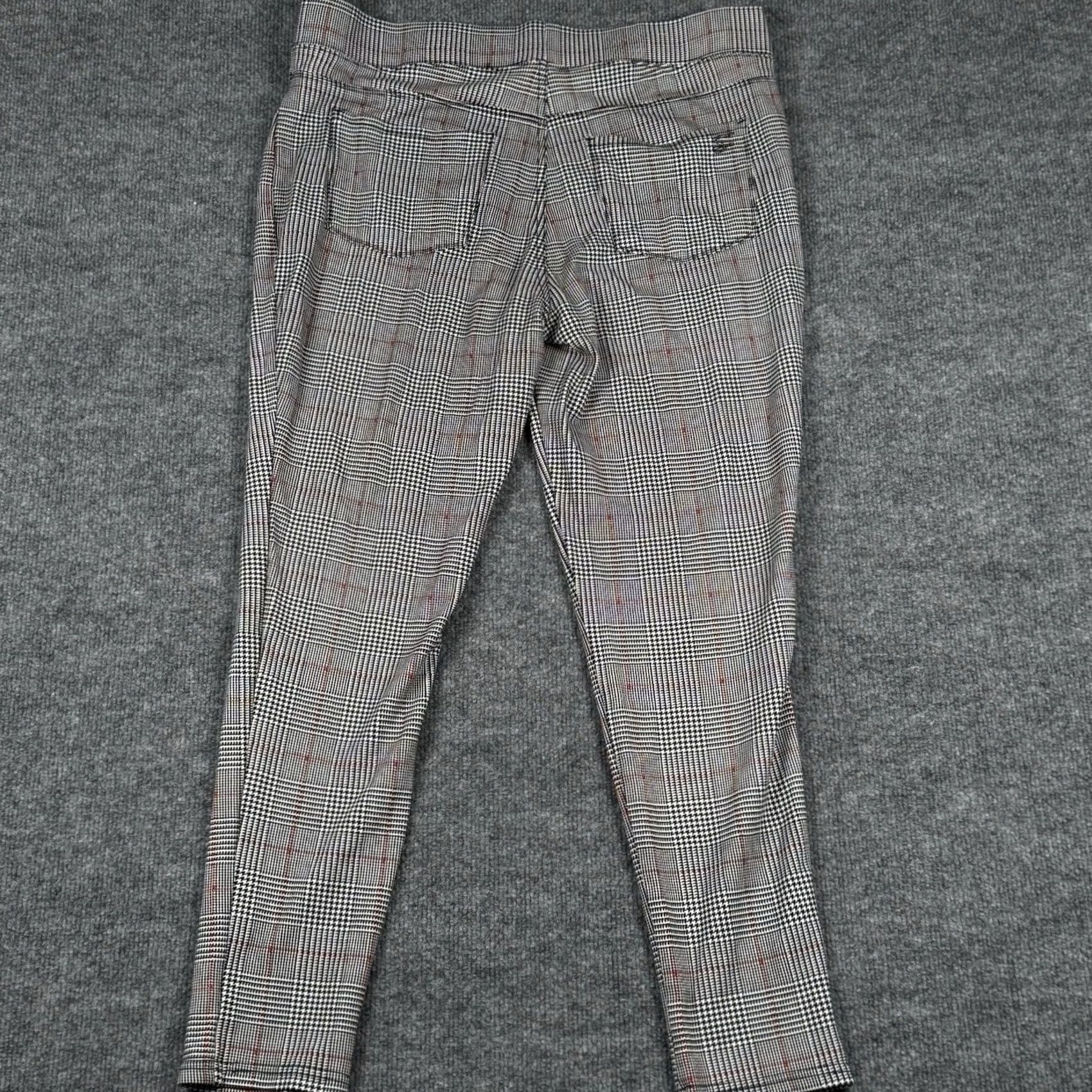 Vintage Seven7 Leggings Womens XL Gray High Rise Glen Plaid Pull On Jegging Stretch Size 40" / US 18 - 3 Thumbnail