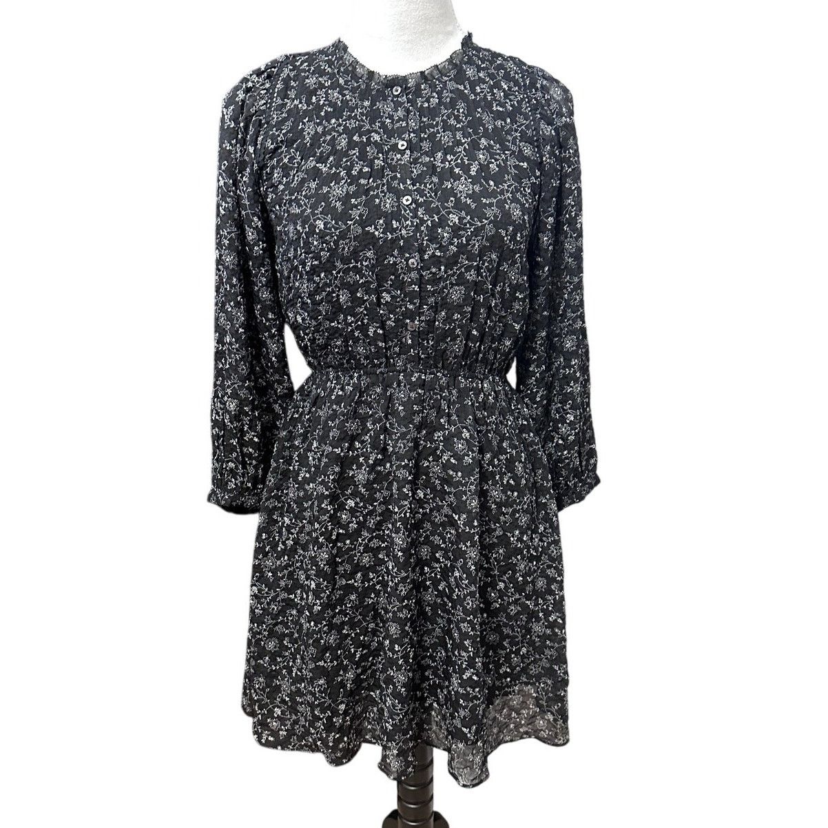 Madewell Madewell Boho Dress A Line Floral Sheer Multicolor XXS NWOT Size XXS / US 00 / IT 34 - 3 Thumbnail