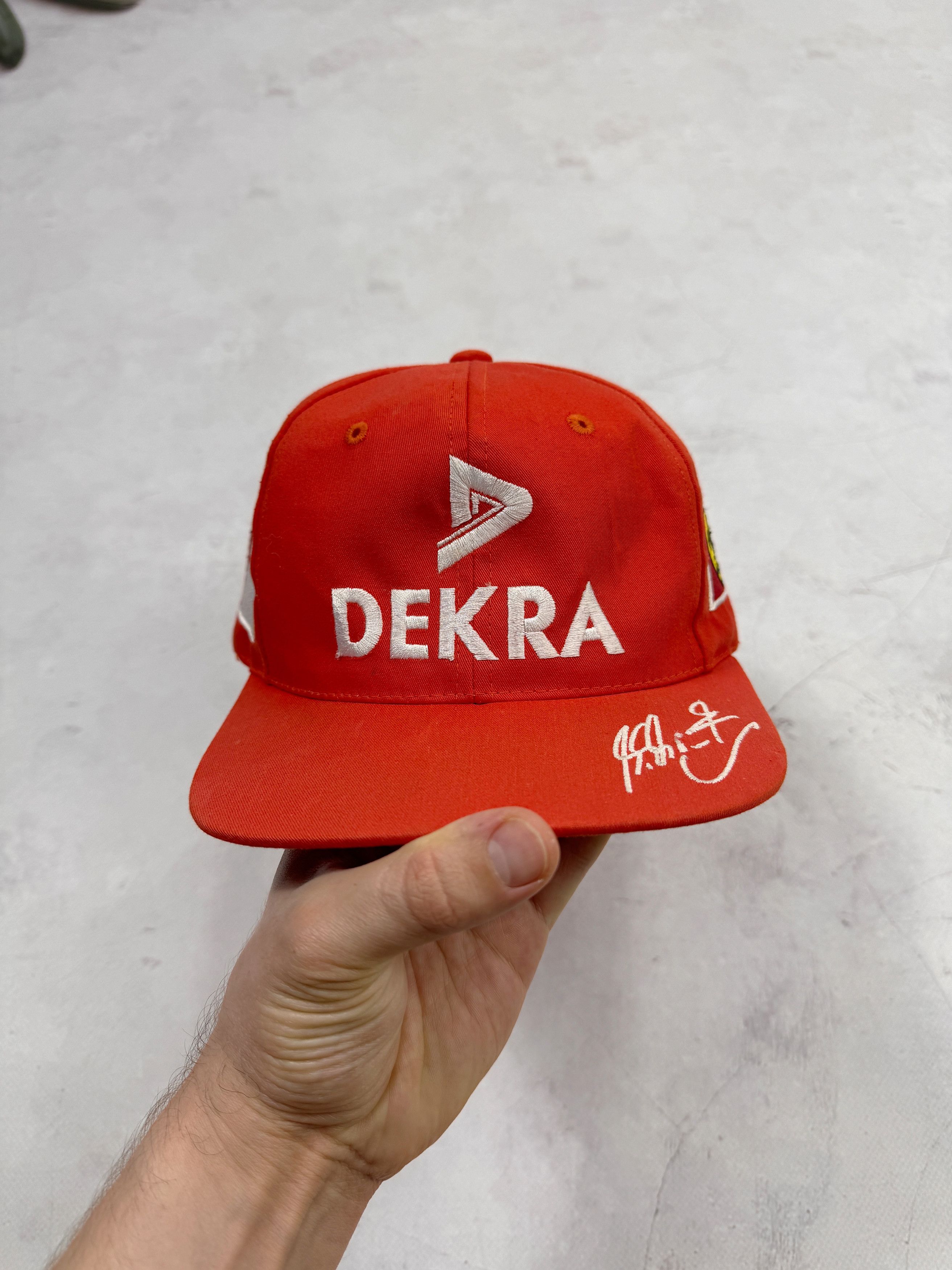 Ferrari × Formula 1 Vintage Ferrari Baseball Cap Michael Schumacher Signature Size ONE SIZE - 4 Thumbnail