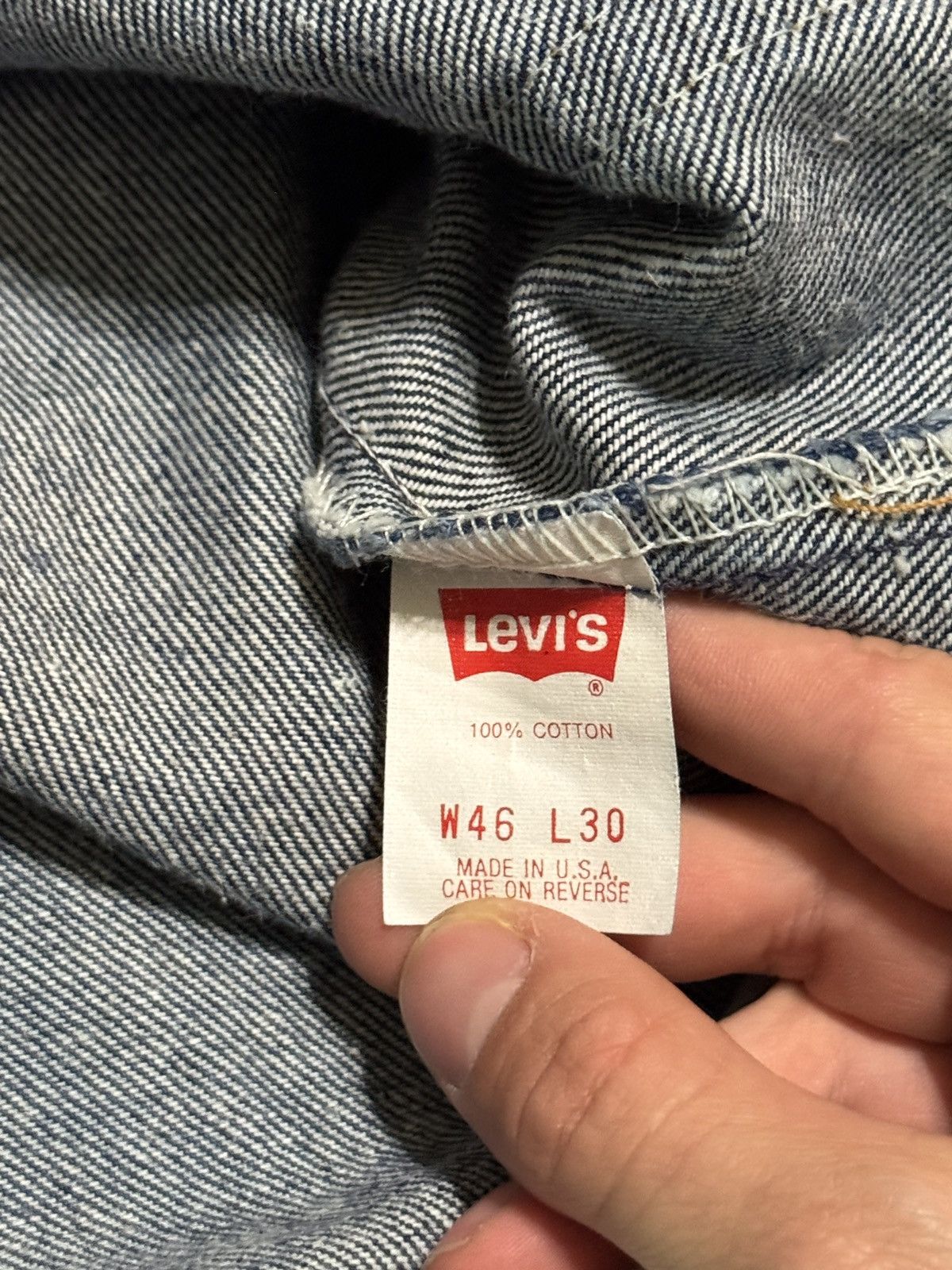 Levi's Vintage Clothing Levis 517 Bootcut Vintage 90s 46x28 Denim Jeans Cotton Size US 44 / EU 60 - 10 Thumbnail