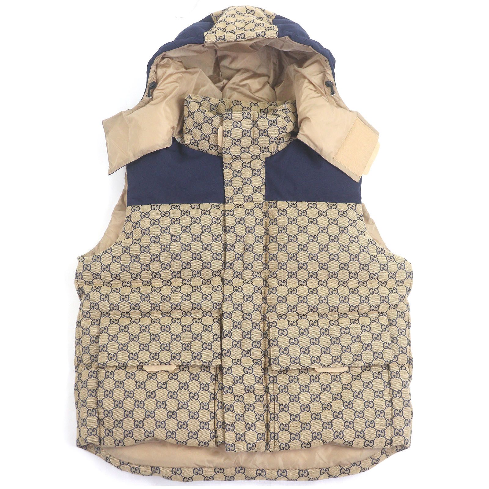 Gucci Gucci Gucci GG Canvas Down Vest Canvas Outerwear DUTY FREE for USA Size ONE SIZE - 1 Thumbnail