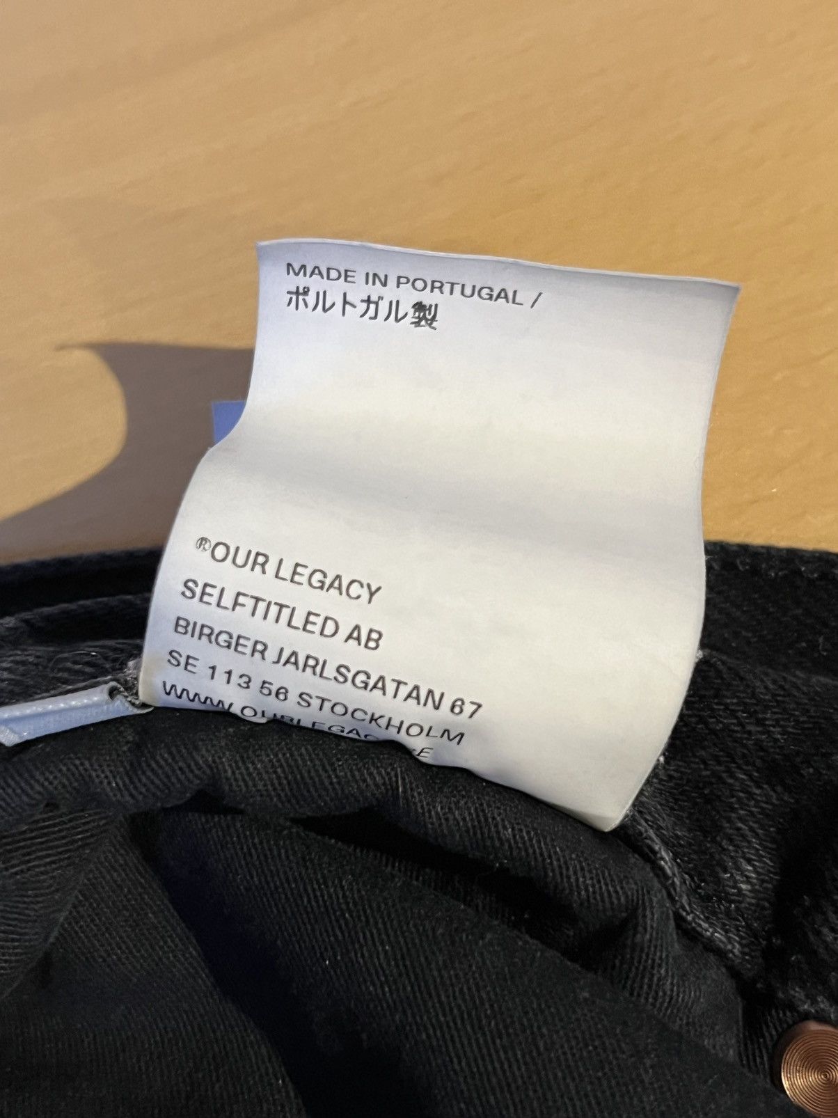 Our Legacy Our Legacy Second Cut Black, Selvedge Size US 28 / EU 44 - 6 Thumbnail