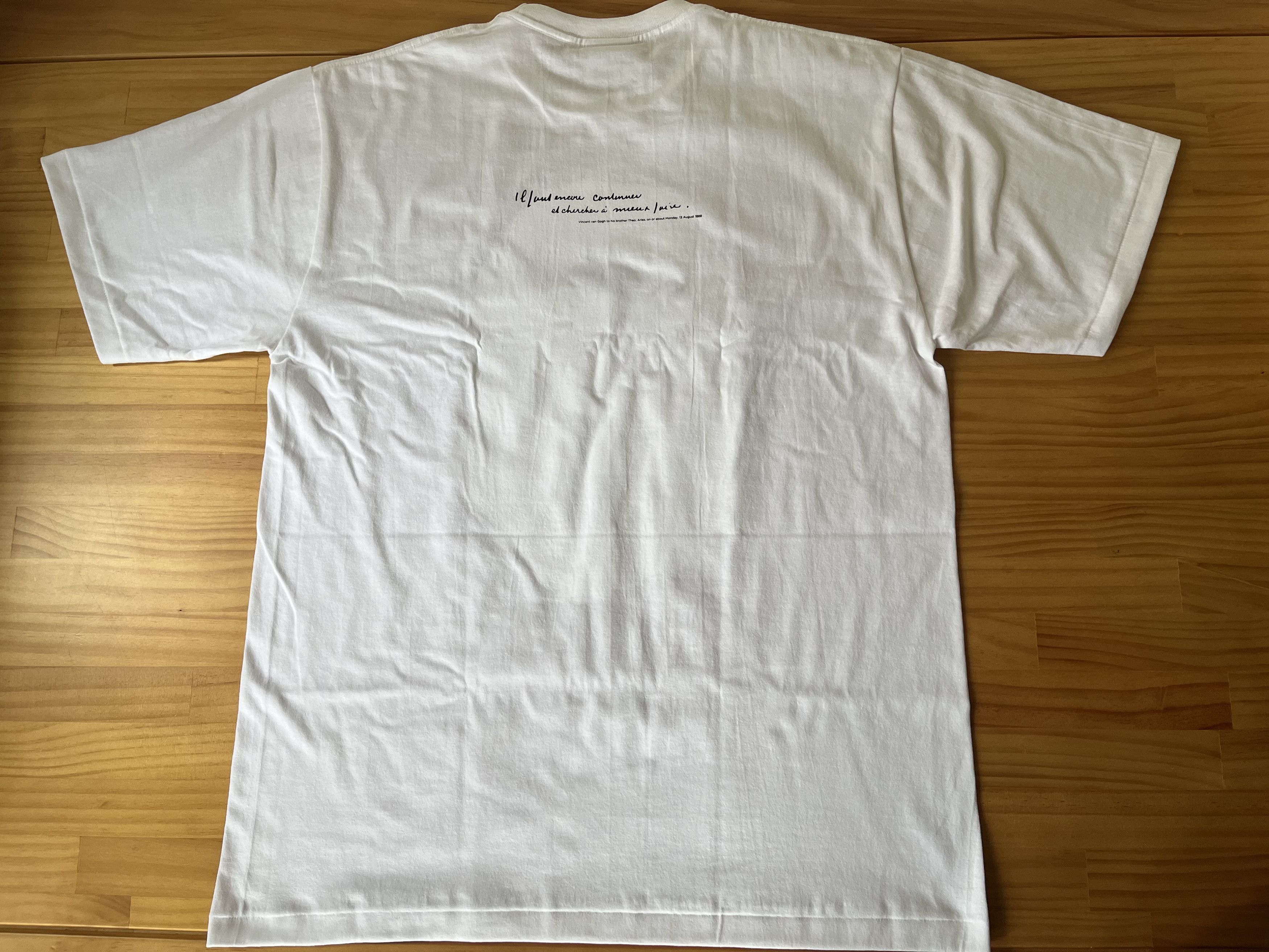 Bape BAPE VAN GOGH MUSEUM APE HEAD CANVAS ART TEE WHITE Size US XL / EU 56 / 4 - 22 Thumbnail