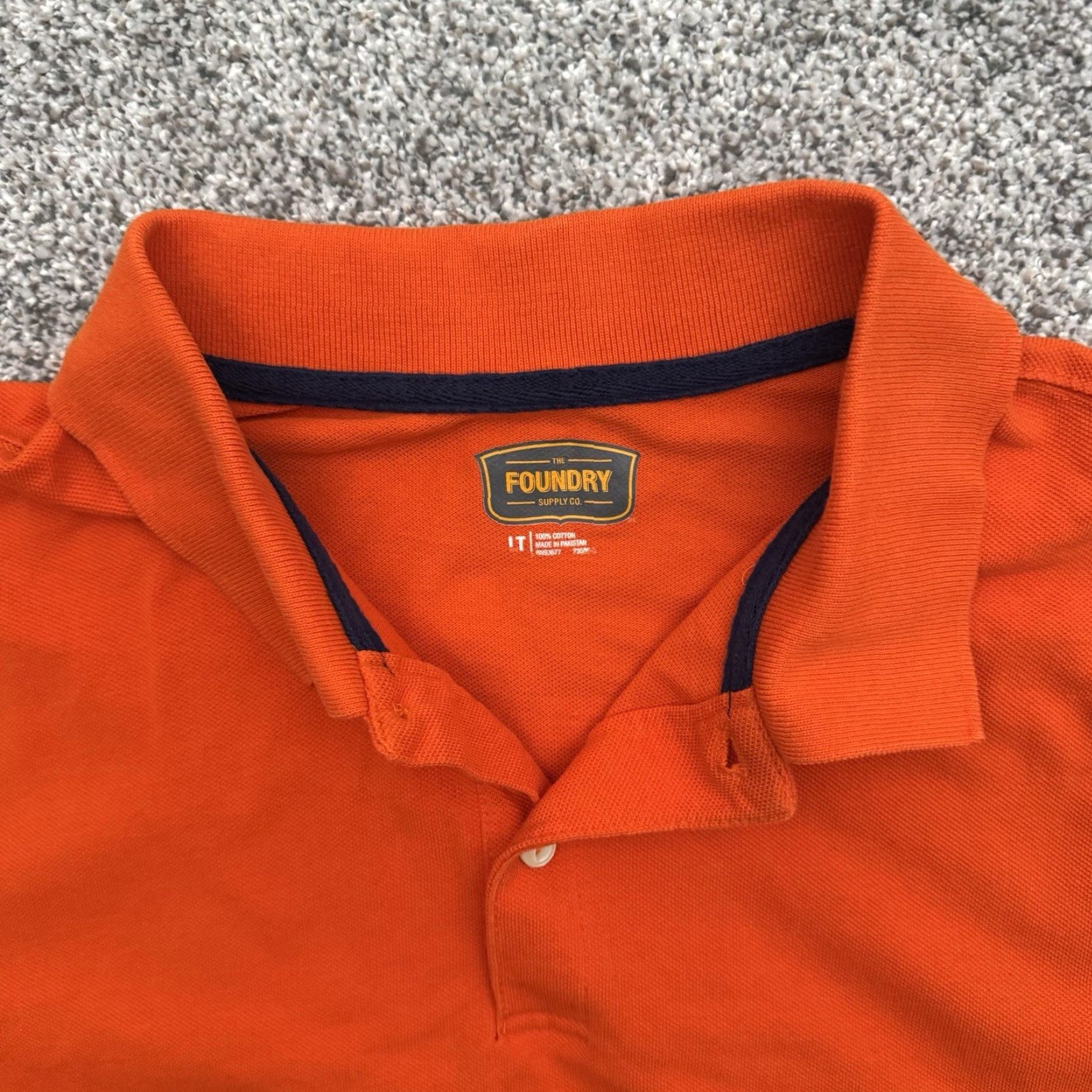 Vintage VINTAGE The Foundry Supply Co Polo Shirt Mens Large Tall Pique Knit Preppy Workwear Golf Size US L / EU 52-54 / 3 - 4 Thumbnail