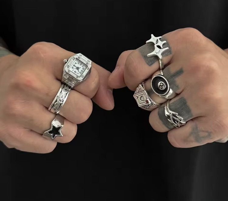 Vintage 7 Piece Set Ring Size ONE SIZE - 2 Thumbnail