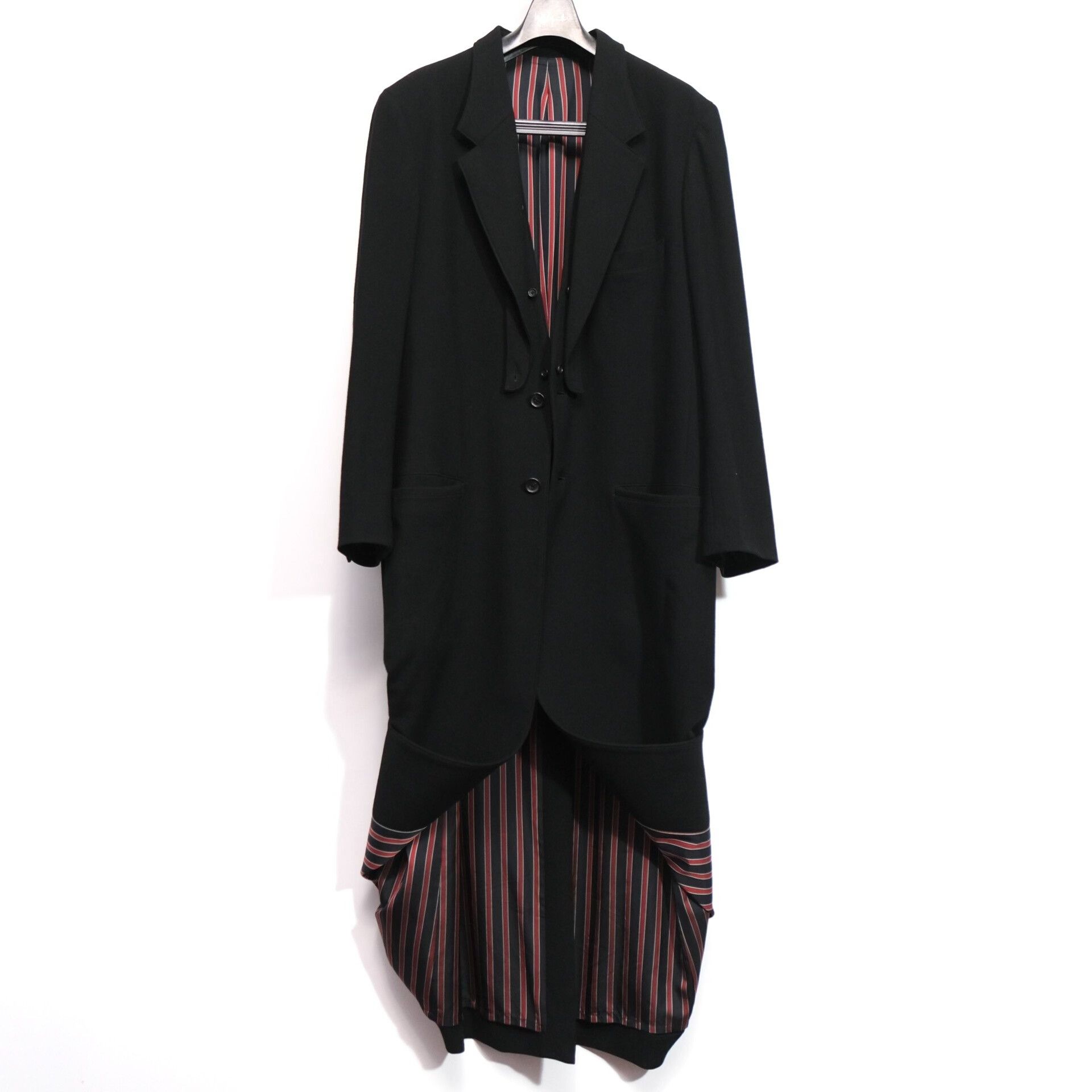 Yohji Yamamoto Yohji Yamamoto Red Tail Coat Size US M / EU 48-50 / 2 - 1 Thumbnail