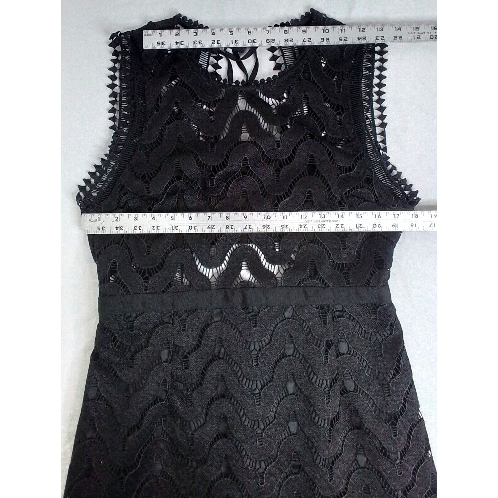 Other Ark & Co Dress Women's Large Black Sheer Lace #W3315 Size L / US 10 / IT 46 - 9 Thumbnail