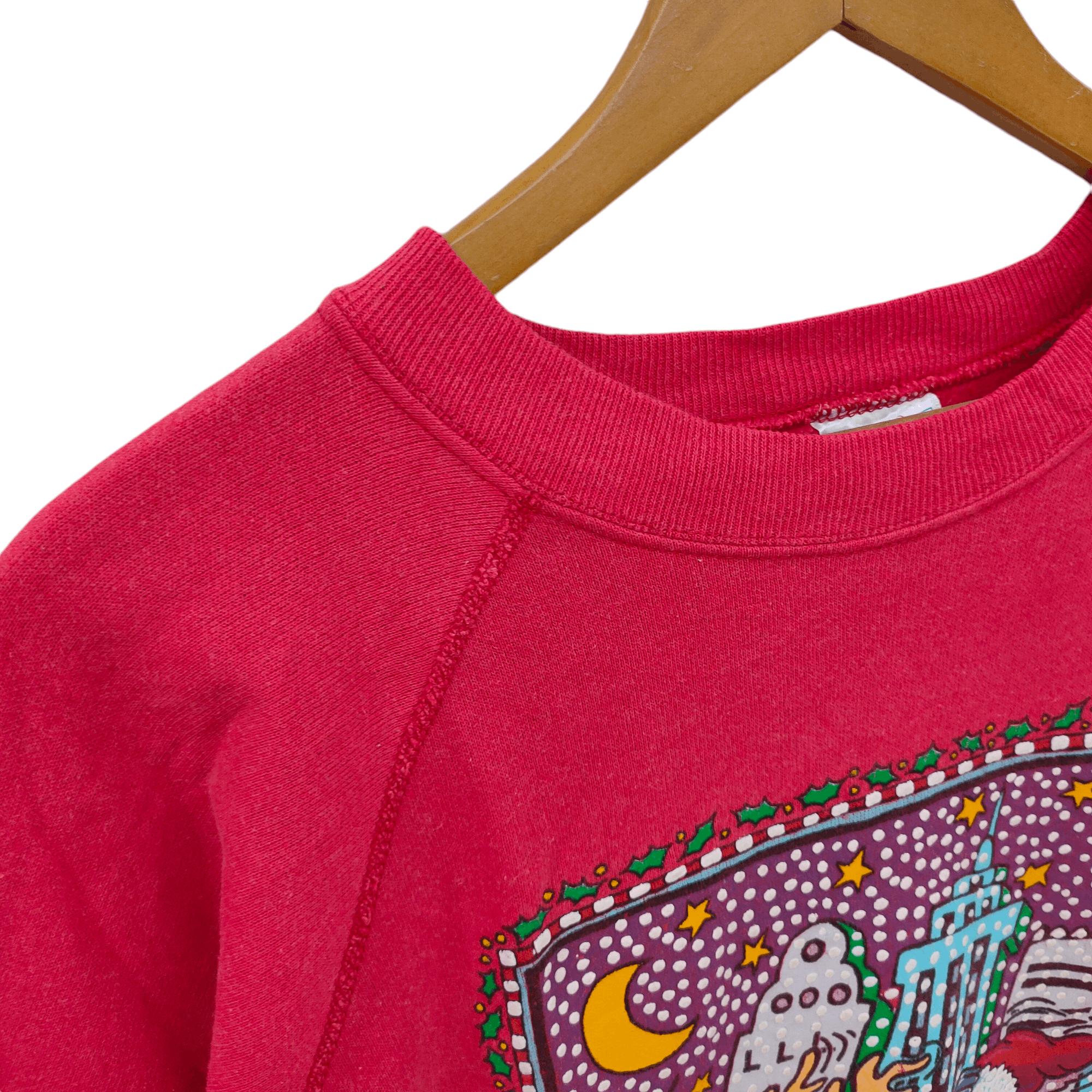 Hanes × Vintage 1990 Santa Taxi Christmas is Coming Sweater Size US M / EU 48-50 / 2 - 5 Thumbnail